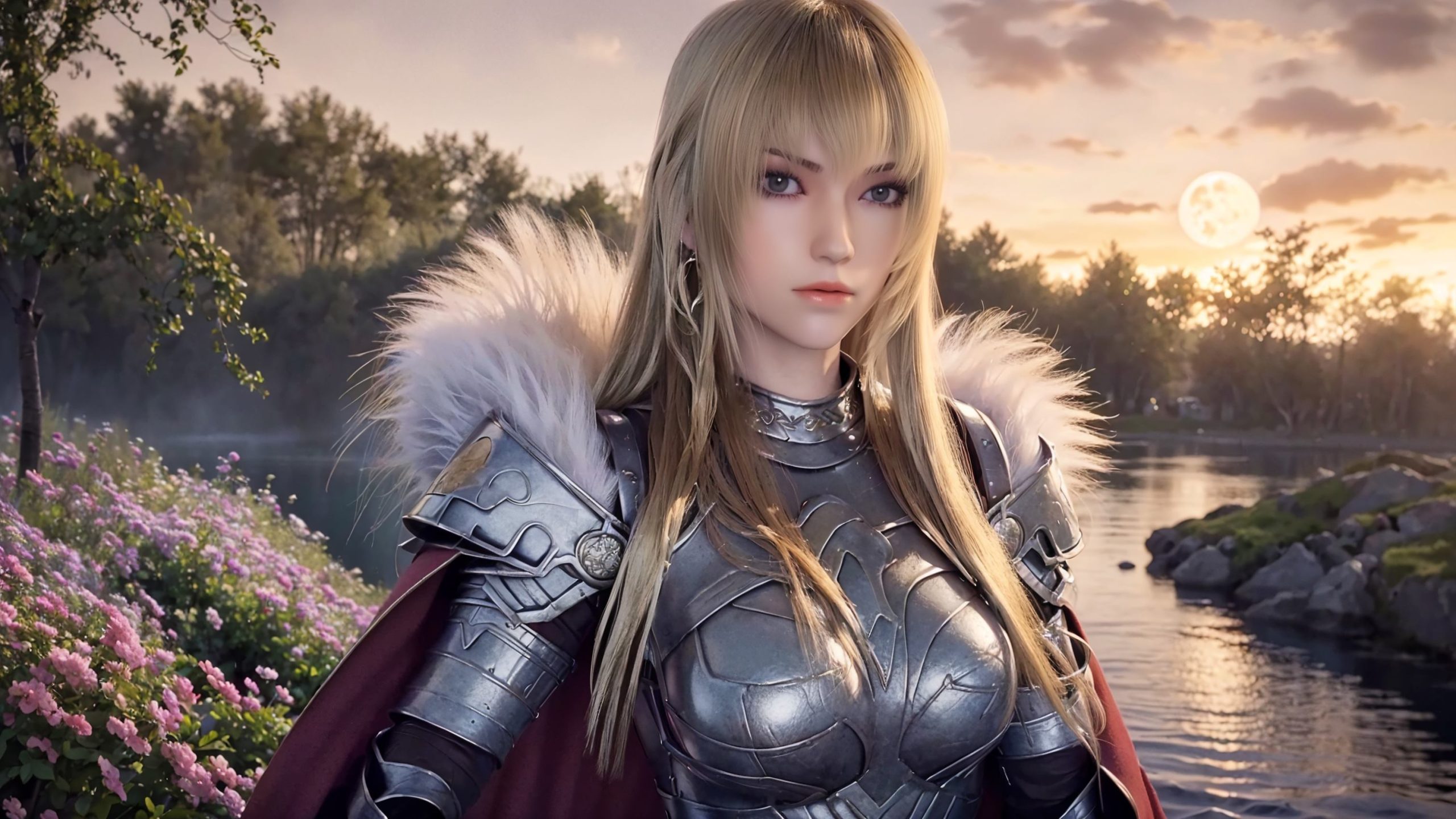 图片[4]-精选[AI绘画]雄兵连-天使彦 横屏壁纸[21P]-草丛看图