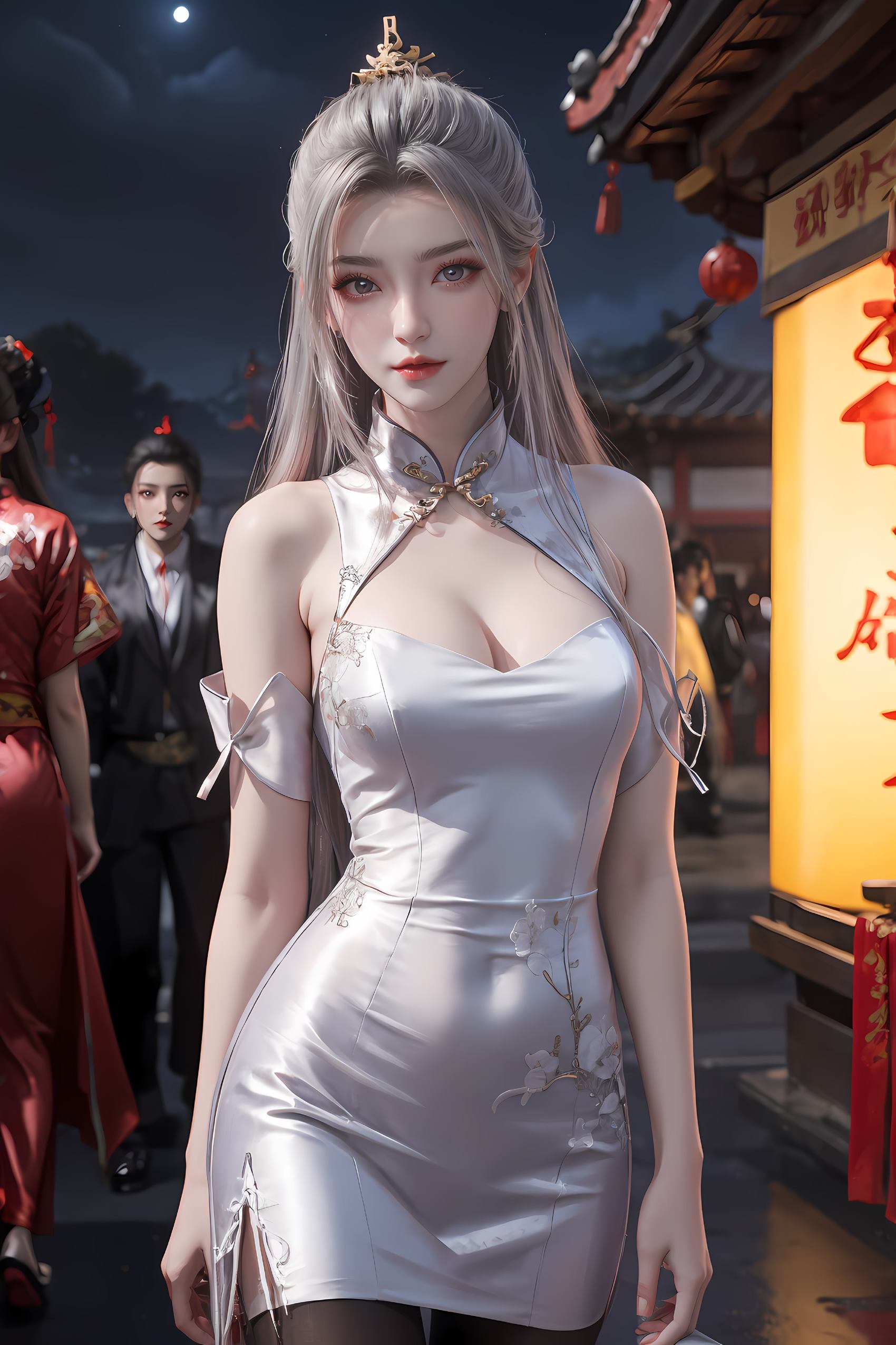 图片[5]-精选AI绘画 208 仙逆-柳眉旗袍[53P]-草丛看图