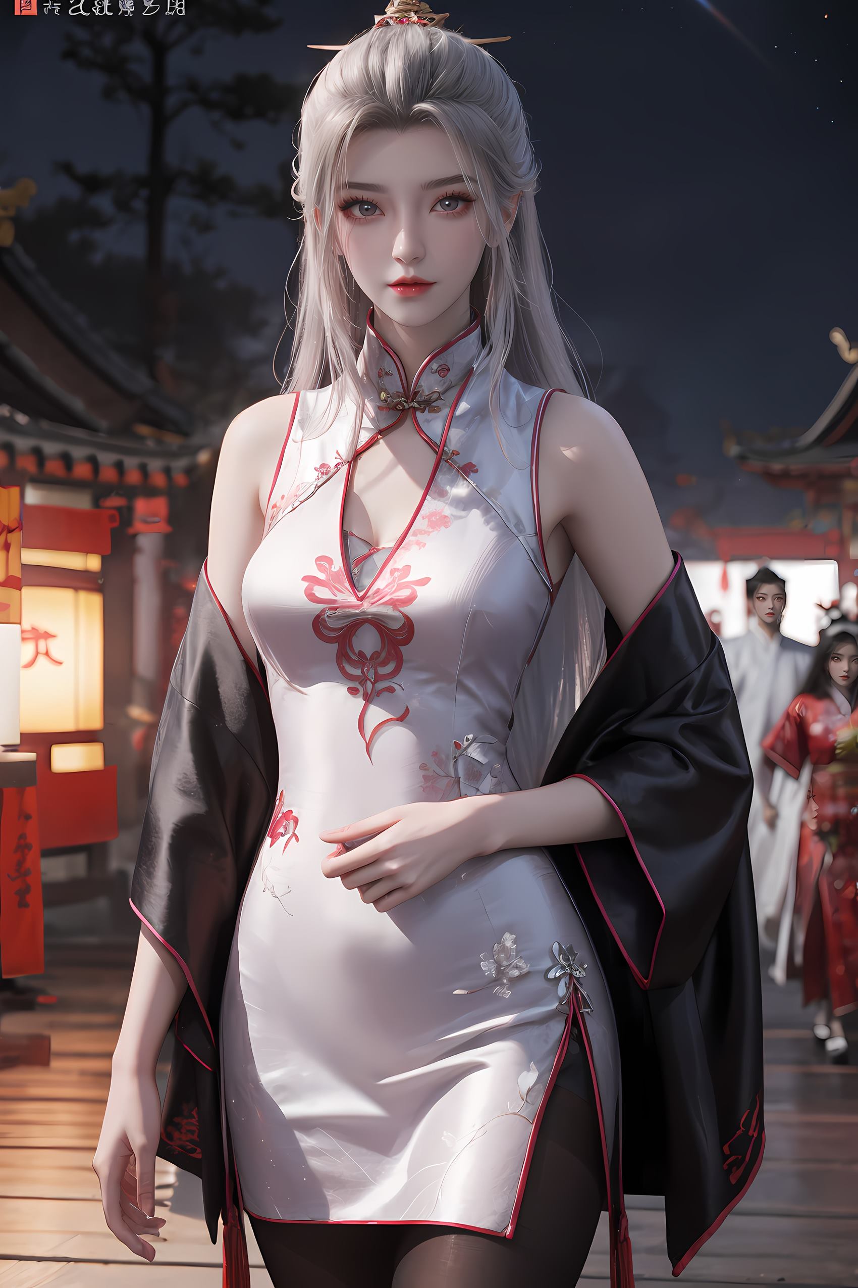 图片[7]-精选AI绘画 208 仙逆-柳眉旗袍[53P]-草丛看图