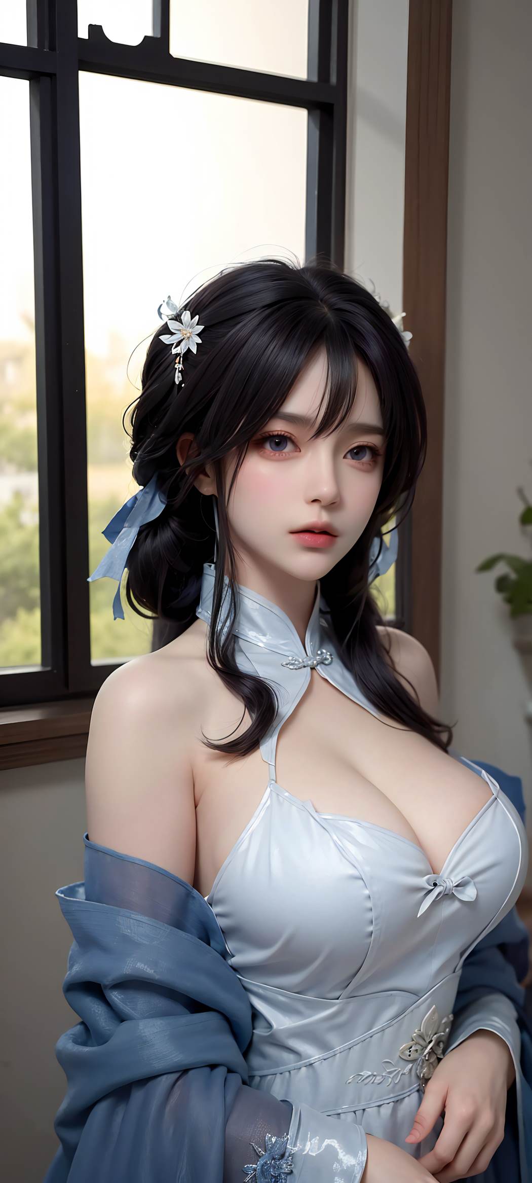 图片[6]-精选AI绘画 732 蓝色裙摆[56P]-草丛看图