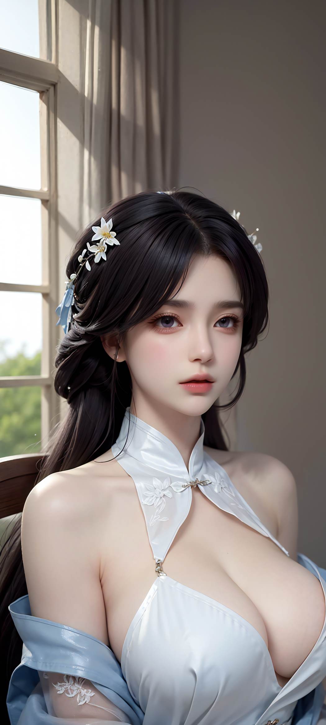 图片[8]-精选AI绘画 732 蓝色裙摆[56P]-草丛看图