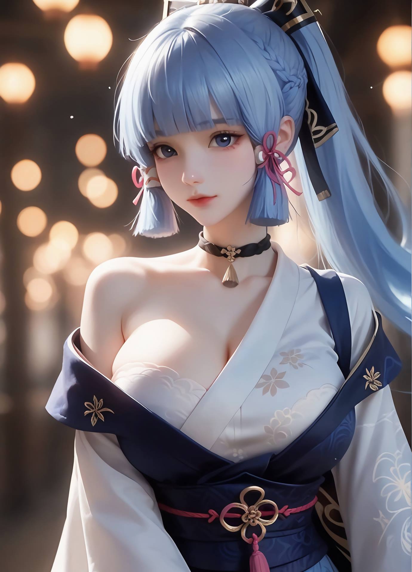 图片[2]-精选AI绘画 539 神里绫华[32P]-草丛看图