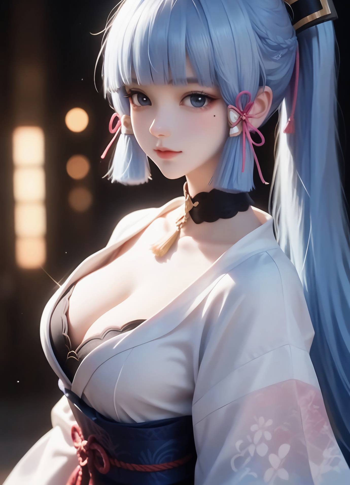 图片[4]-精选AI绘画 539 神里绫华[32P]-草丛看图