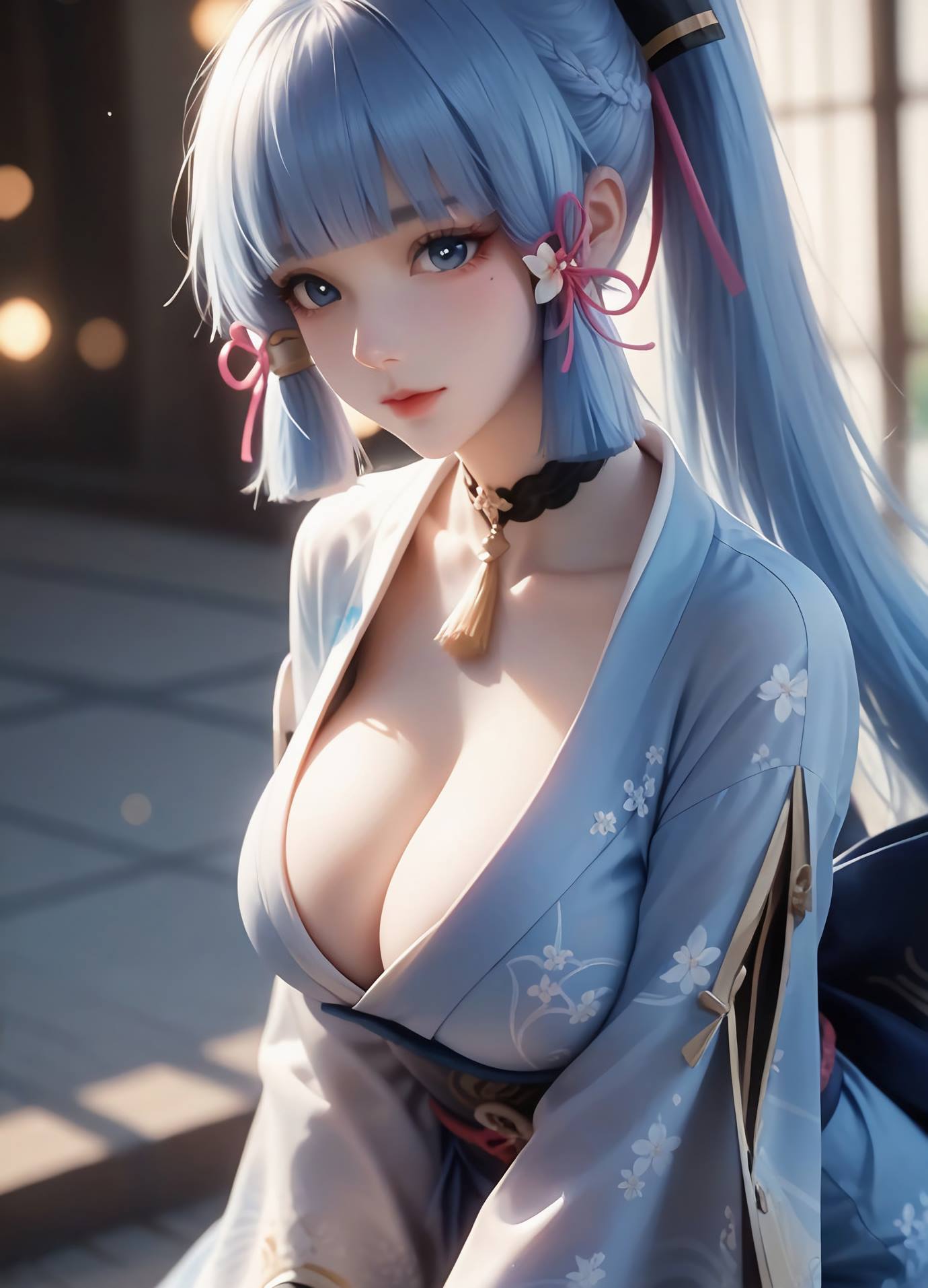 图片[7]-精选AI绘画 539 神里绫华[32P]-草丛看图