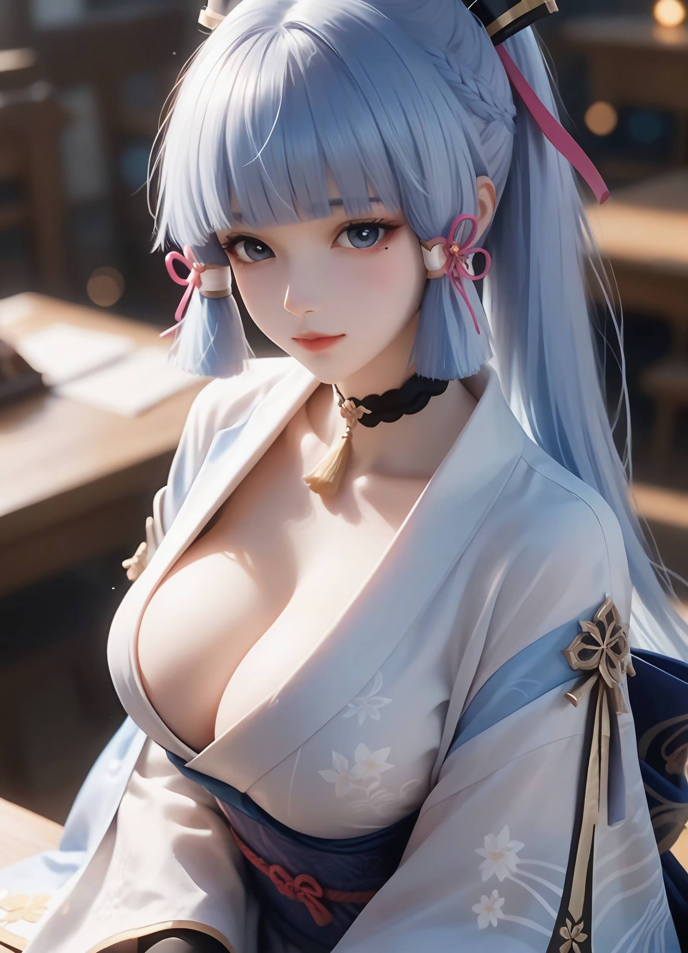 图片[8]-精选AI绘画 539 神里绫华[32P]-草丛看图