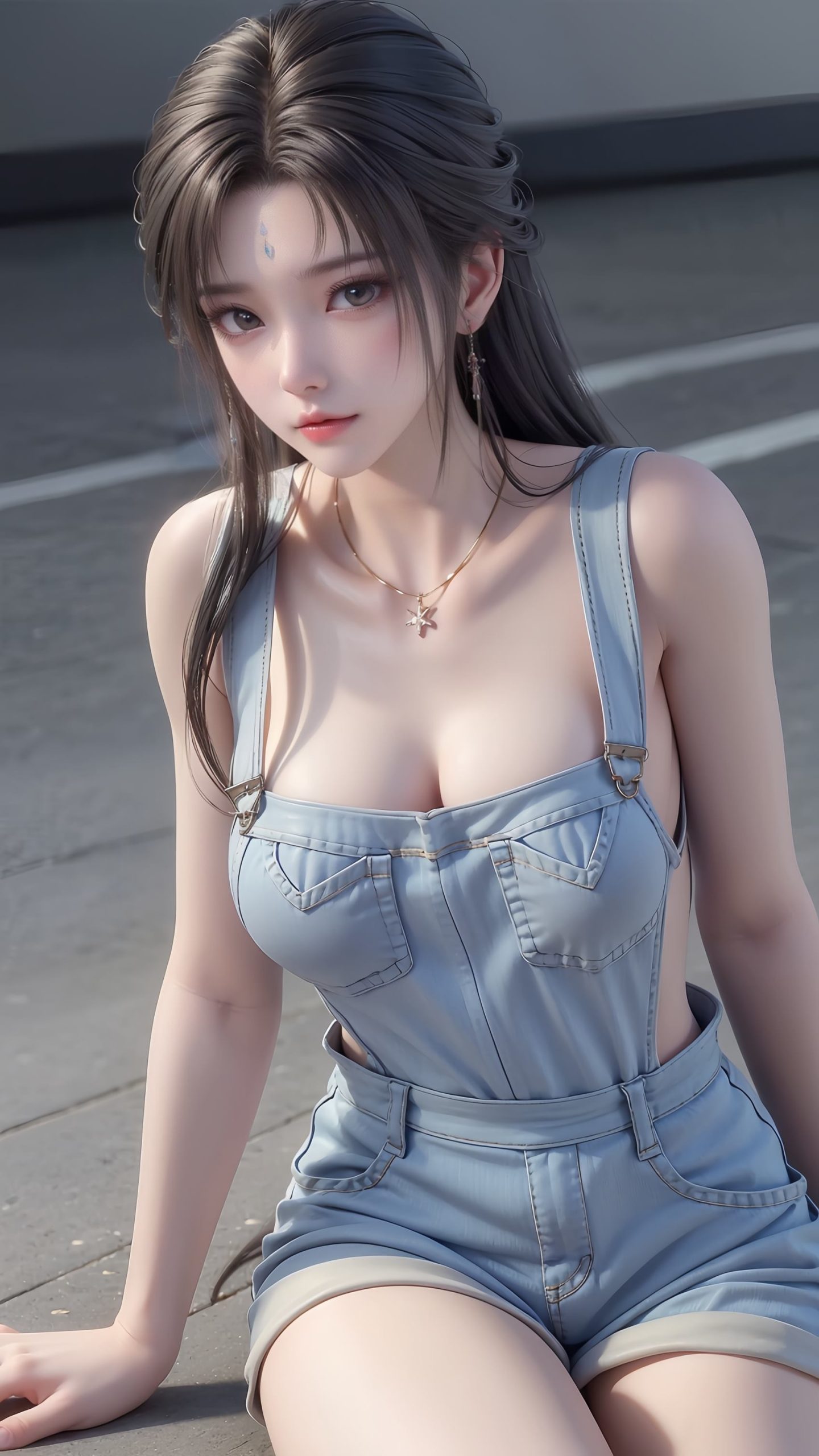 图片[4]-精选AI绘画 220 完美世界-清漪背带裤[11P]-草丛看图