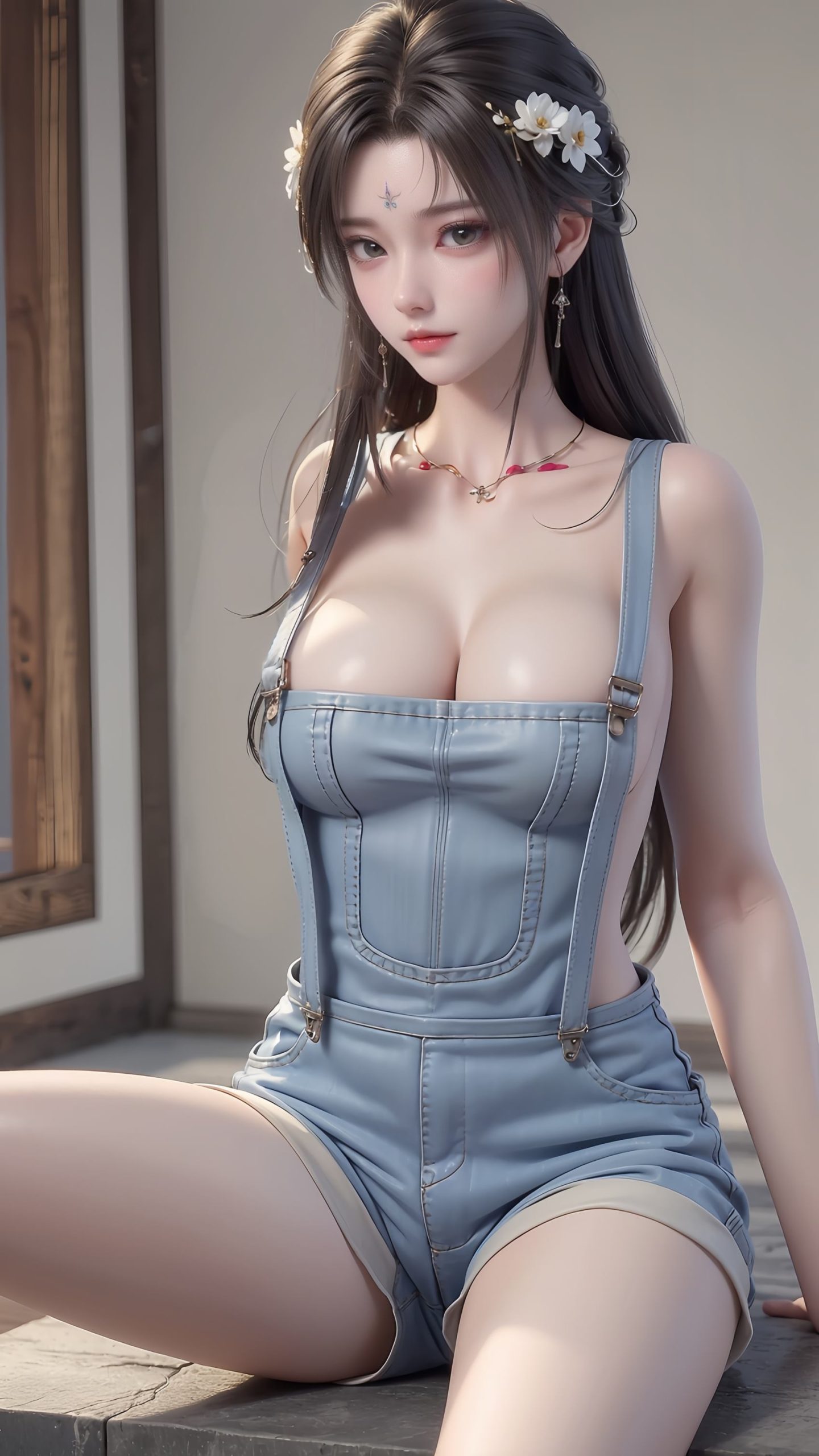 图片[8]-精选AI绘画 220 完美世界-清漪背带裤[11P]-草丛看图