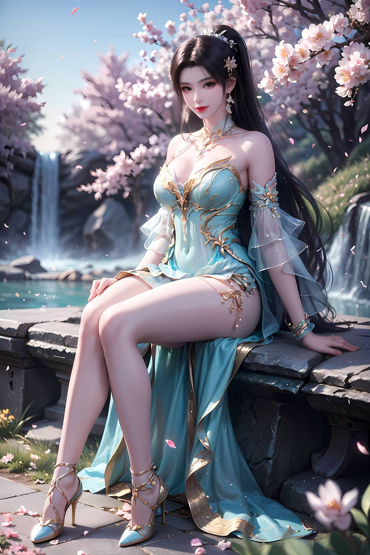 图片[3]-精选AI绘画 542 萧薰儿[21P]-草丛看图