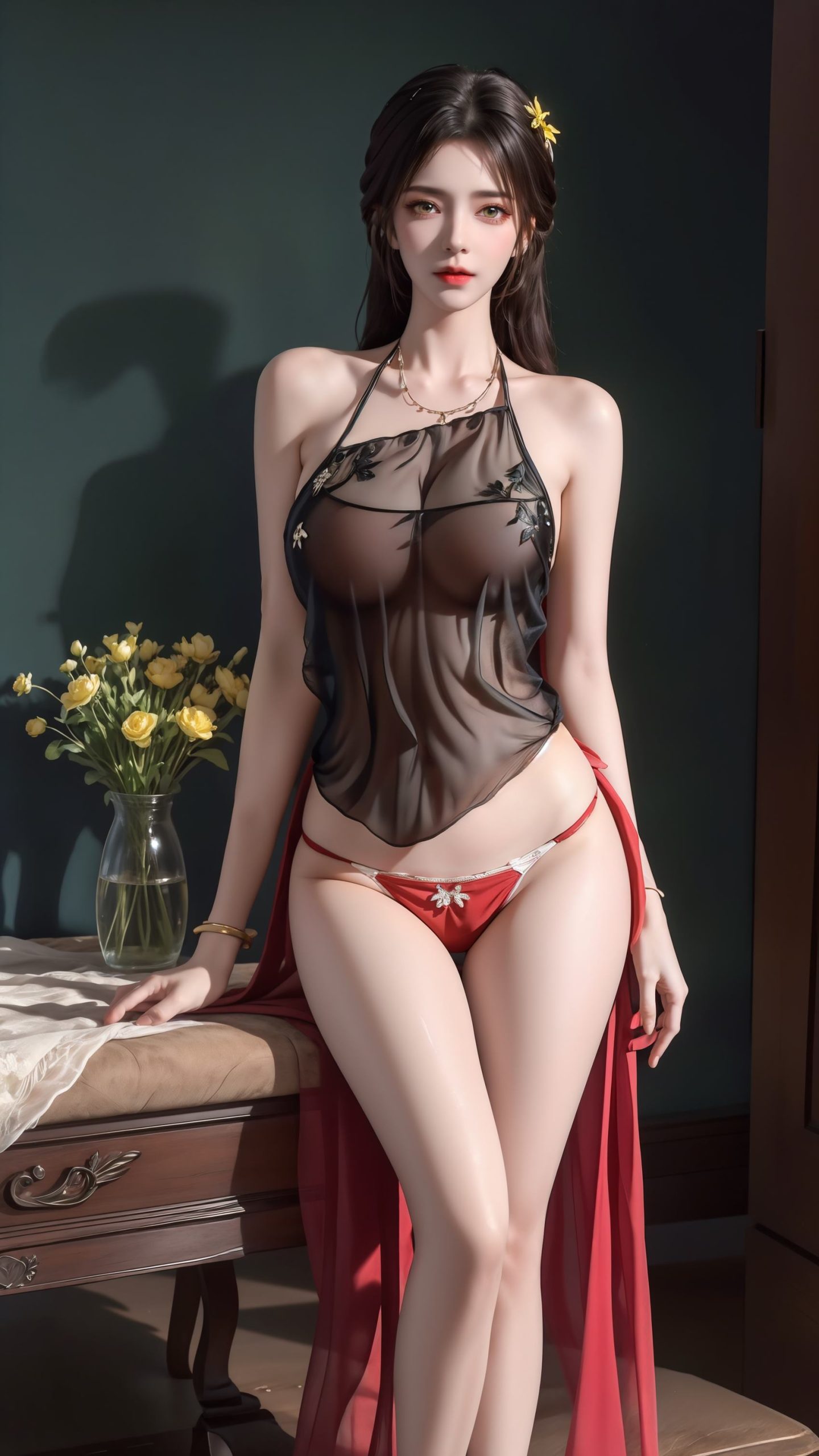 图片[2]-精选AI绘画 232 完美-云曦肚兜[148P]-草丛看图