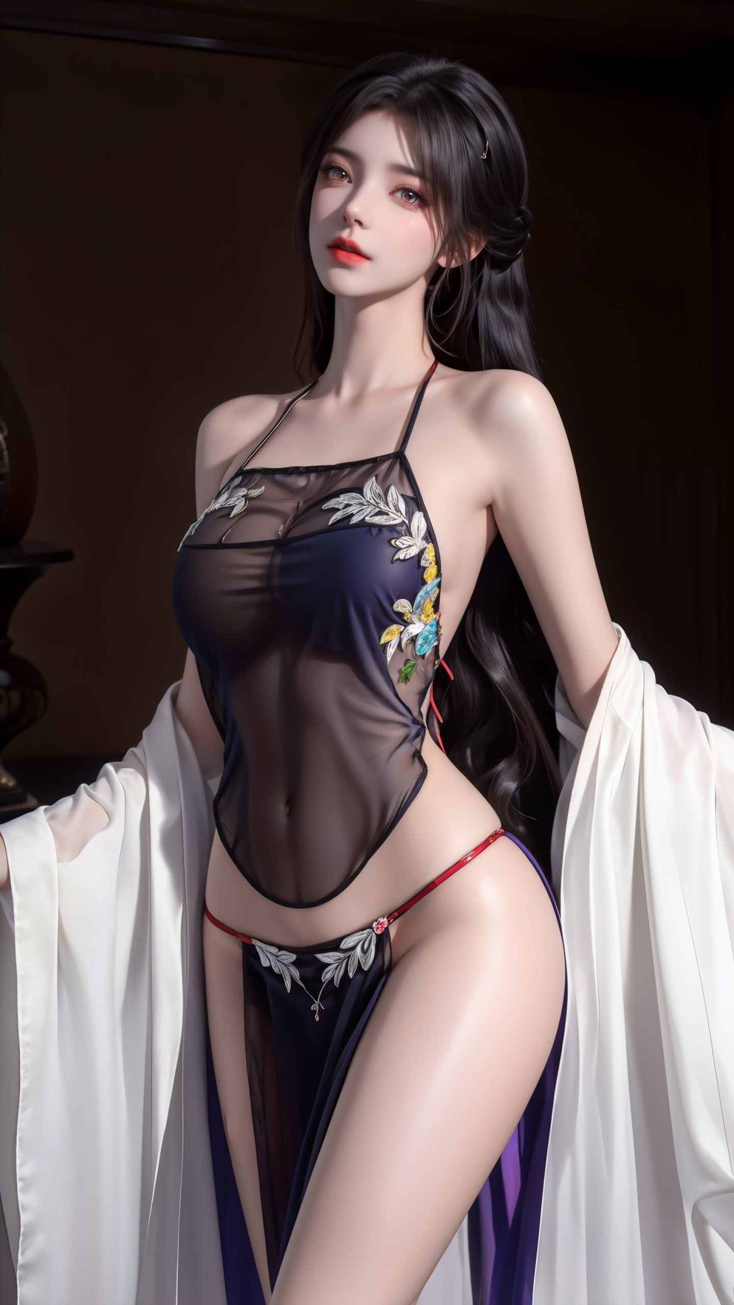 图片[8]-精选AI绘画 232 完美-云曦肚兜[148P]-草丛看图