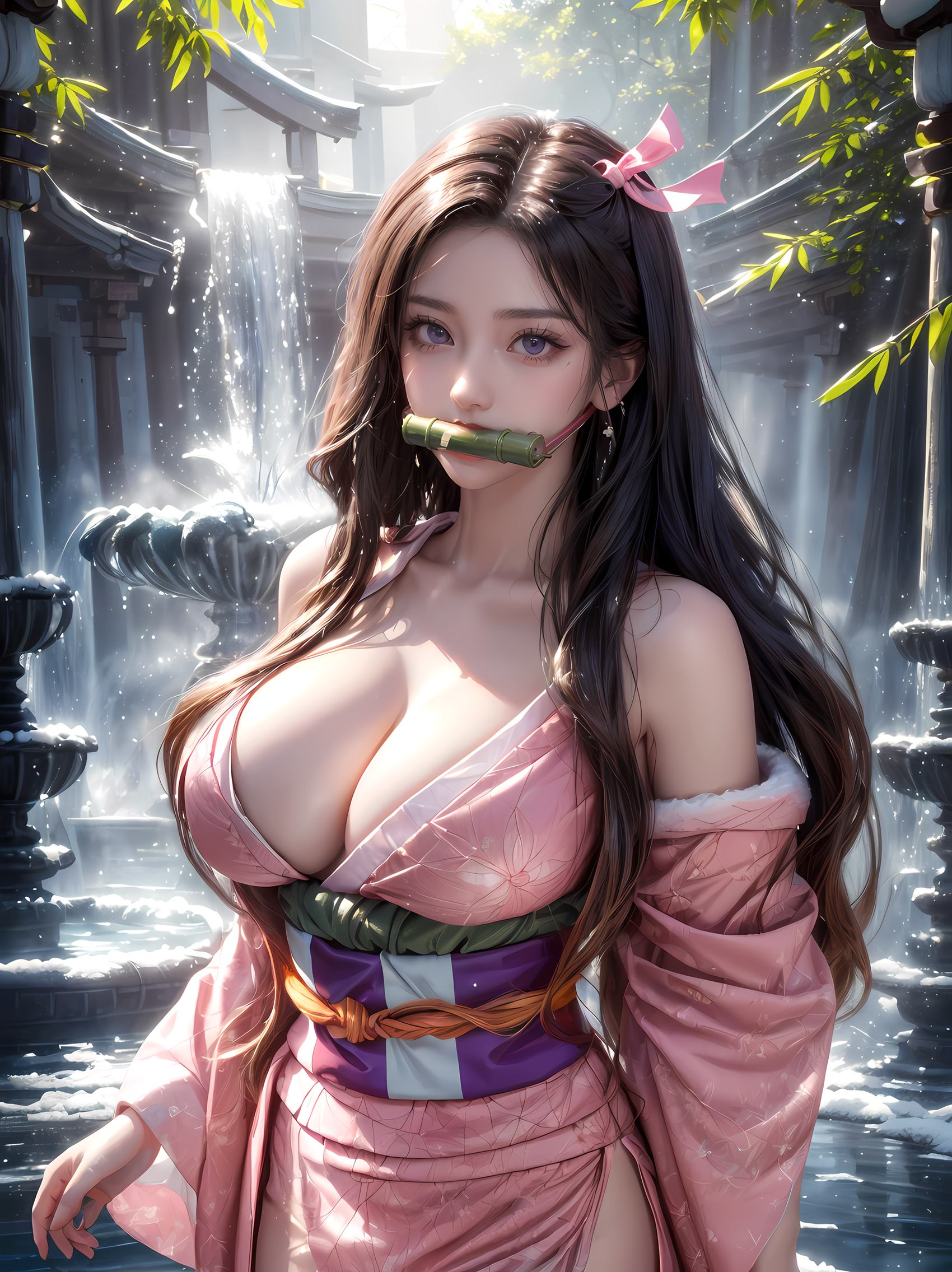 图片[5]-精选AI绘画 183 鬼灭之刃-祢豆子[28P]-草丛看图