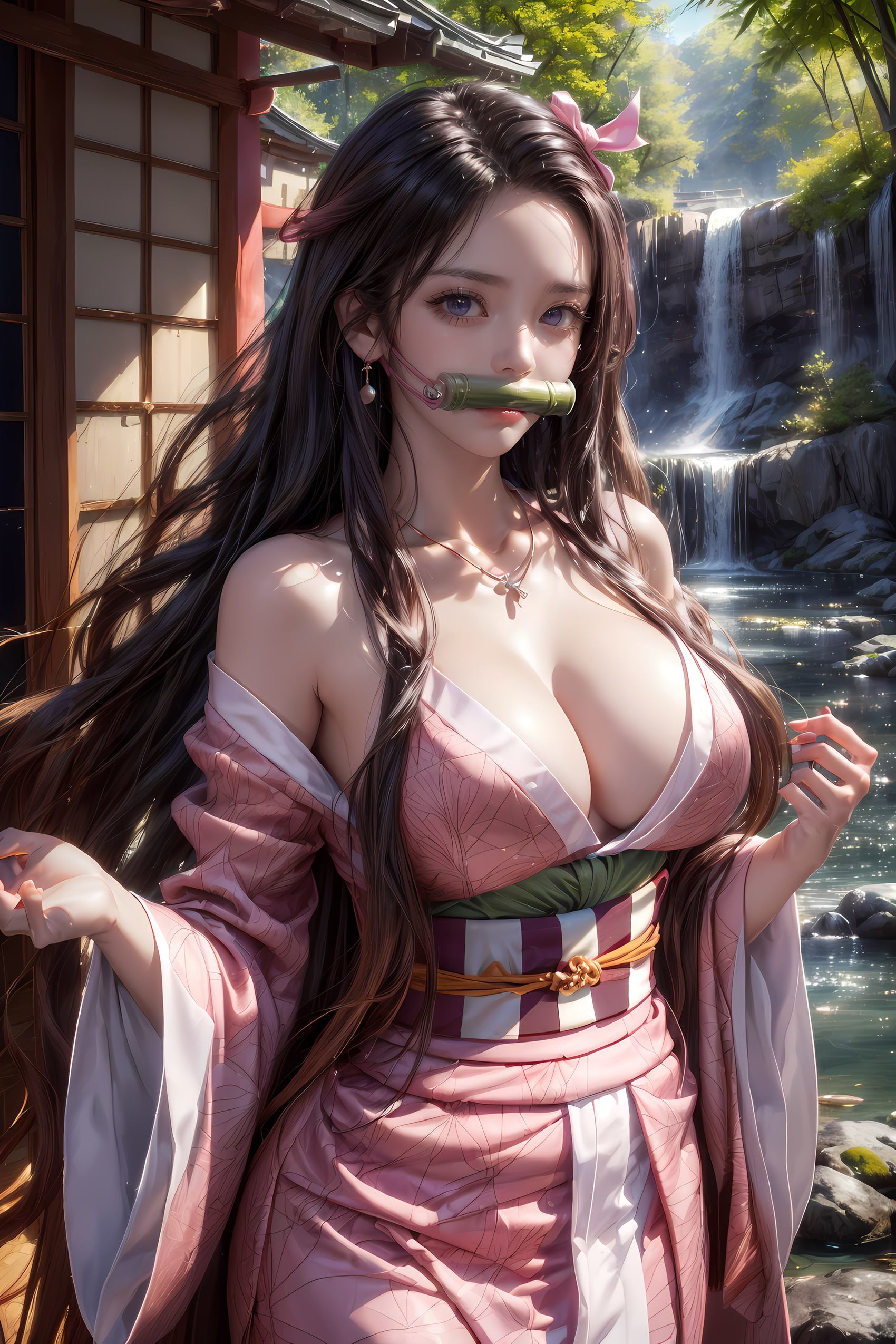 图片[8]-精选AI绘画 183 鬼灭之刃-祢豆子[28P]-草丛看图