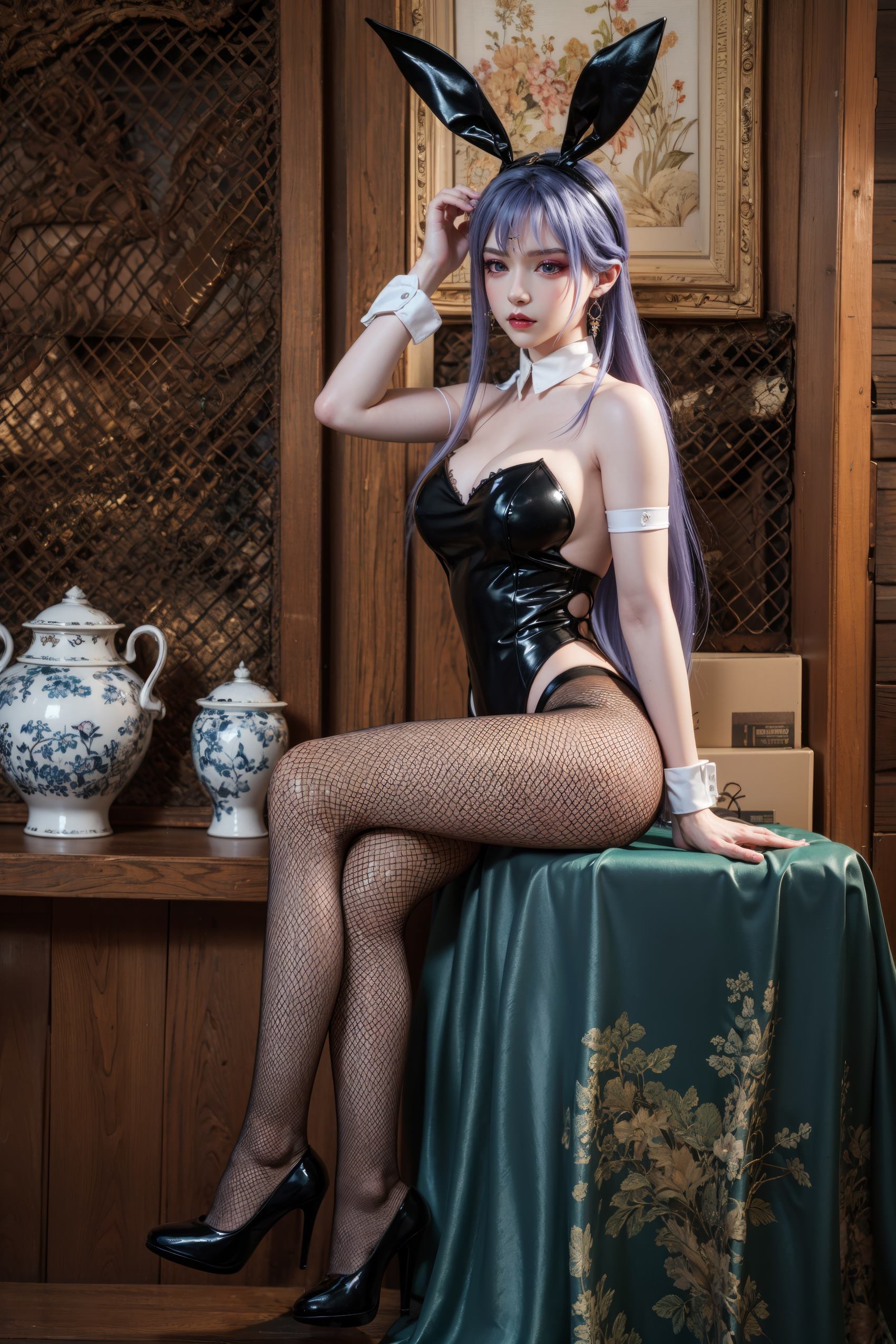 图片[6]-精选AI绘画 190 百炼成神-天穹 居家兔女郎[37P]-草丛看图