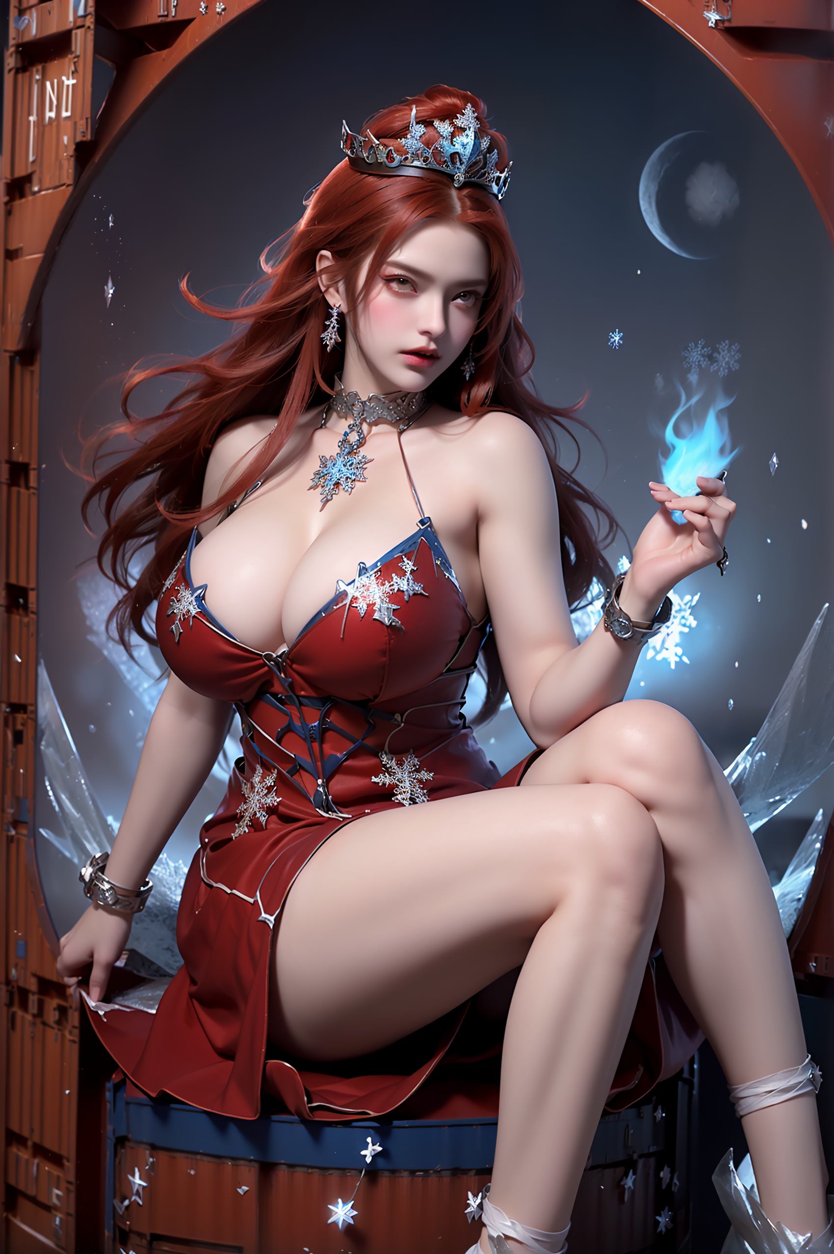 图片[2]-精选AI绘画 219 女魃 冰雪公主[152P]-草丛看图