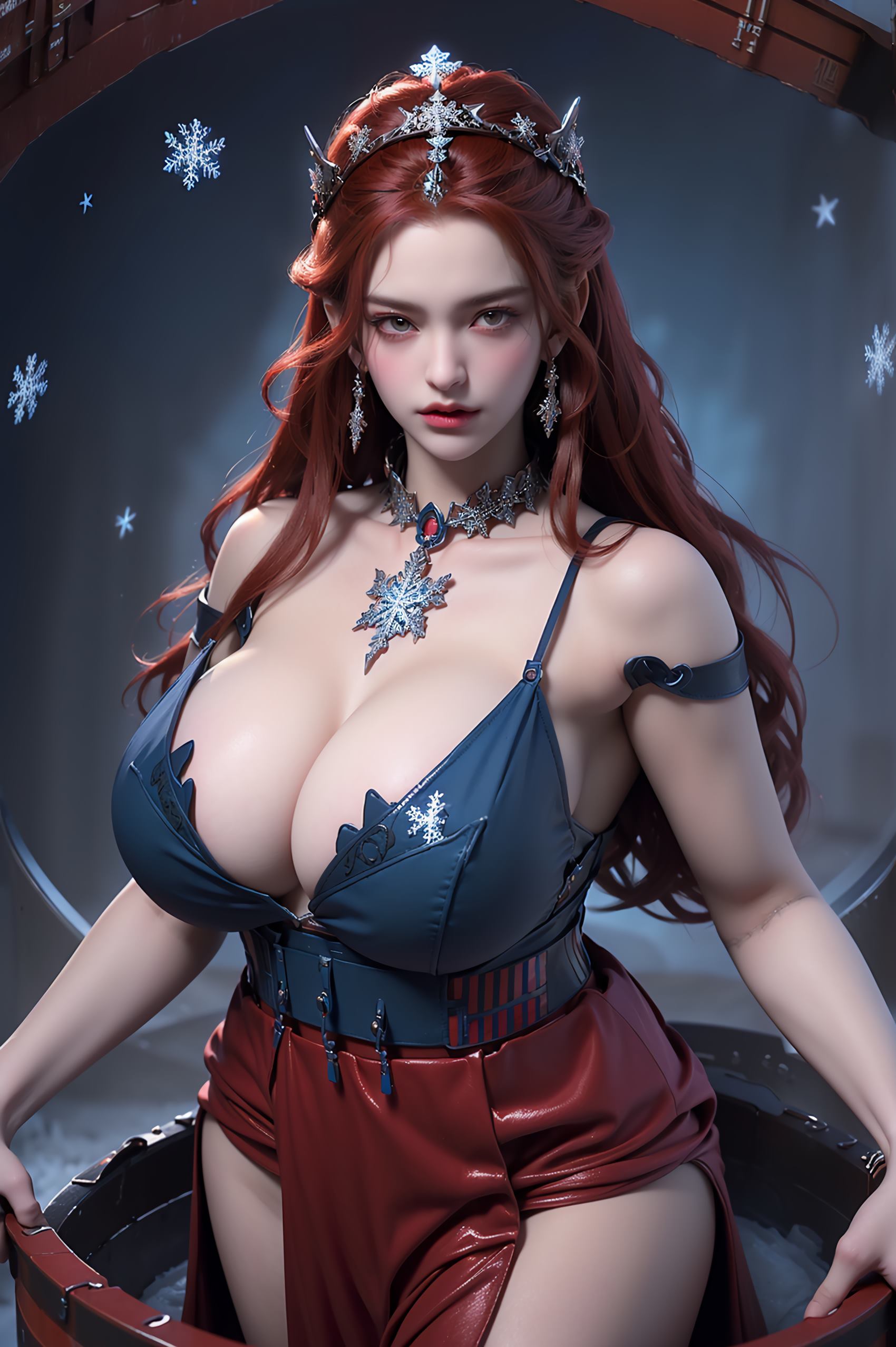 图片[4]-精选AI绘画 219 女魃 冰雪公主[152P]-草丛看图