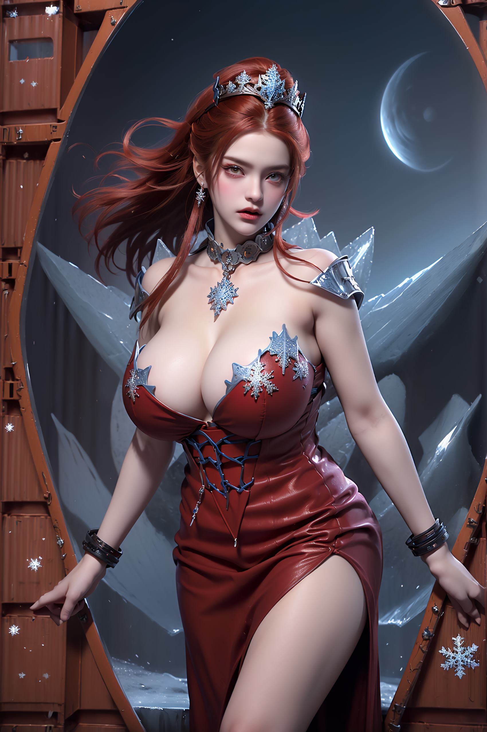 图片[5]-精选AI绘画 219 女魃 冰雪公主[152P]-草丛看图