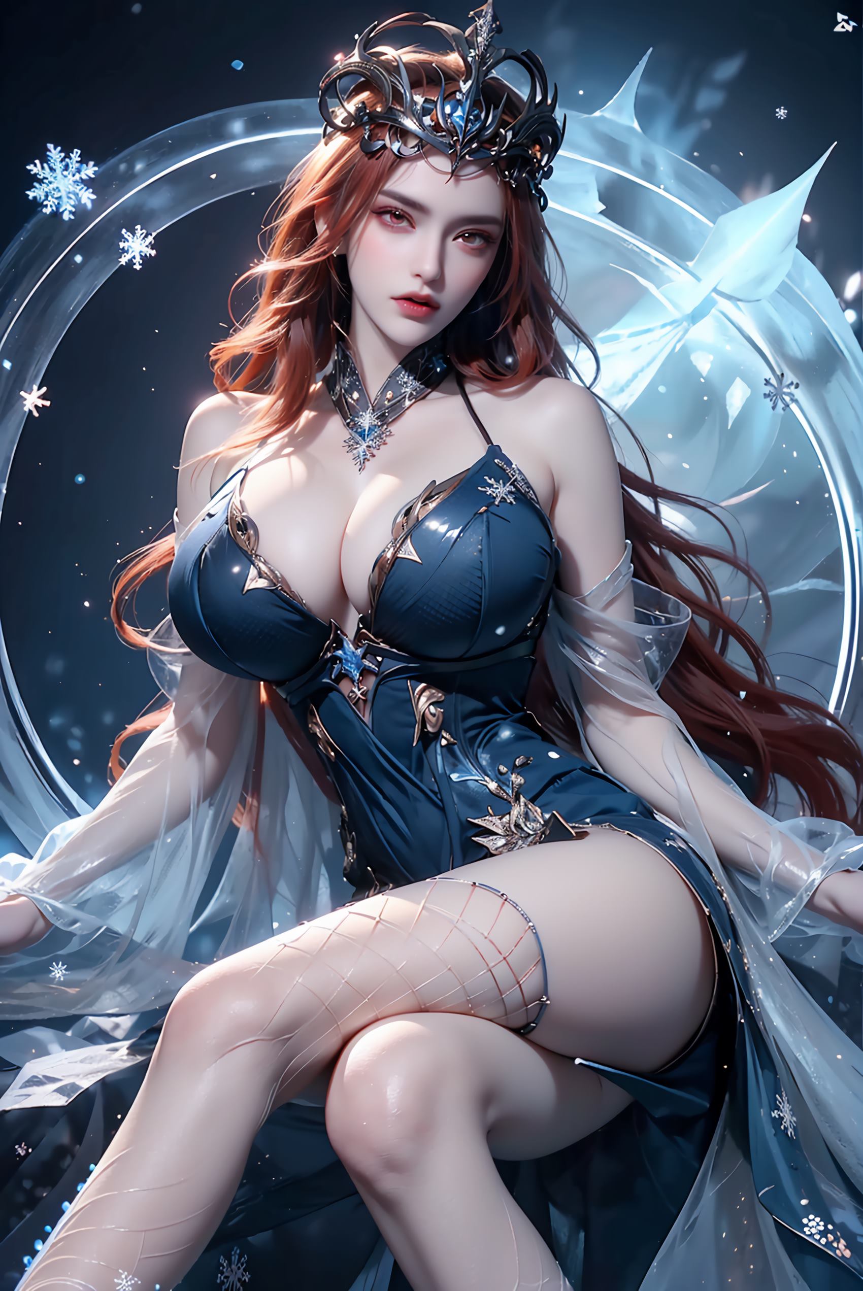 图片[7]-精选AI绘画 219 女魃 冰雪公主[152P]-草丛看图