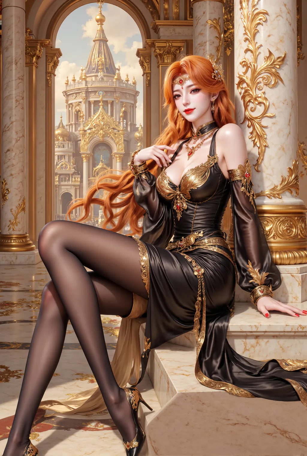 图片[5]-精选AI绘画 903 橘子[57P]-草丛看图