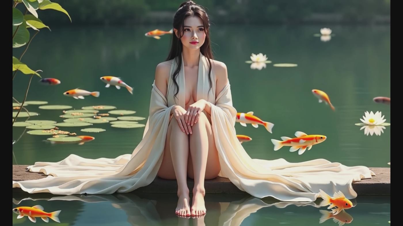图片[3]-精选[AI Video]Golden Petals _ Eastern Beauty (AI Creation, 4k Version, No Ads)[20P]-草丛看图