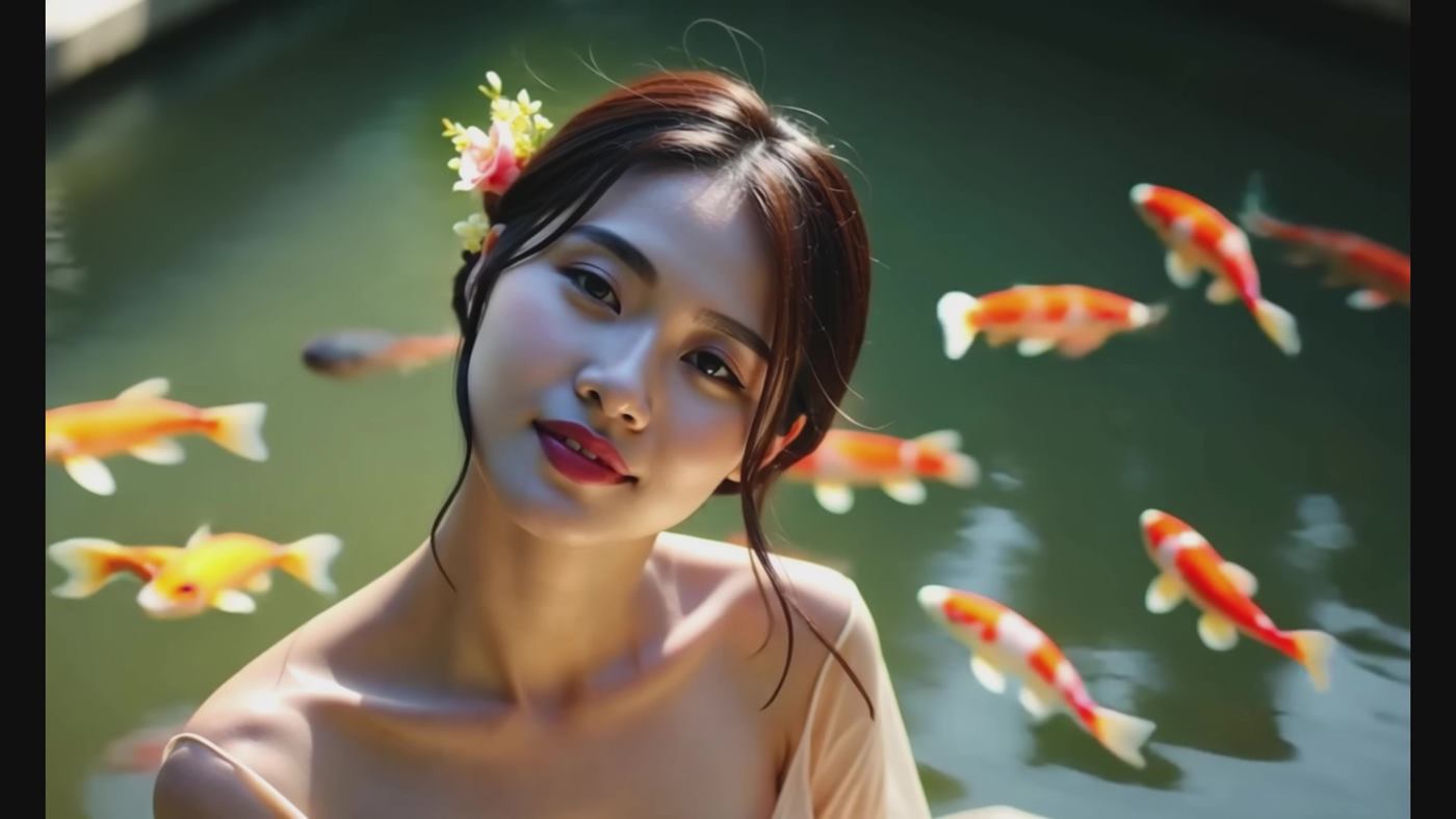 图片[6]-精选[AI Video]Golden Petals _ Eastern Beauty (AI Creation, 4k Version, No Ads)[20P]-草丛看图