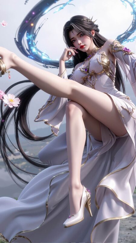 精选AI绘画 806 完美世界-魔女[15P]-草丛看图