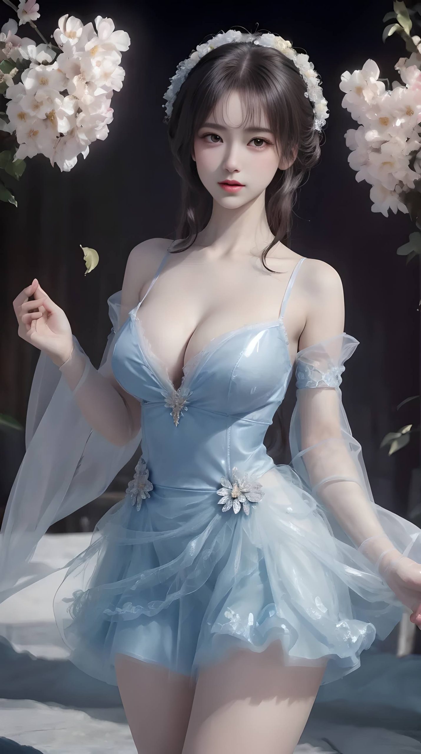 图片[3]-精选AI绘画 072 碎花裙 [51P]-草丛看图