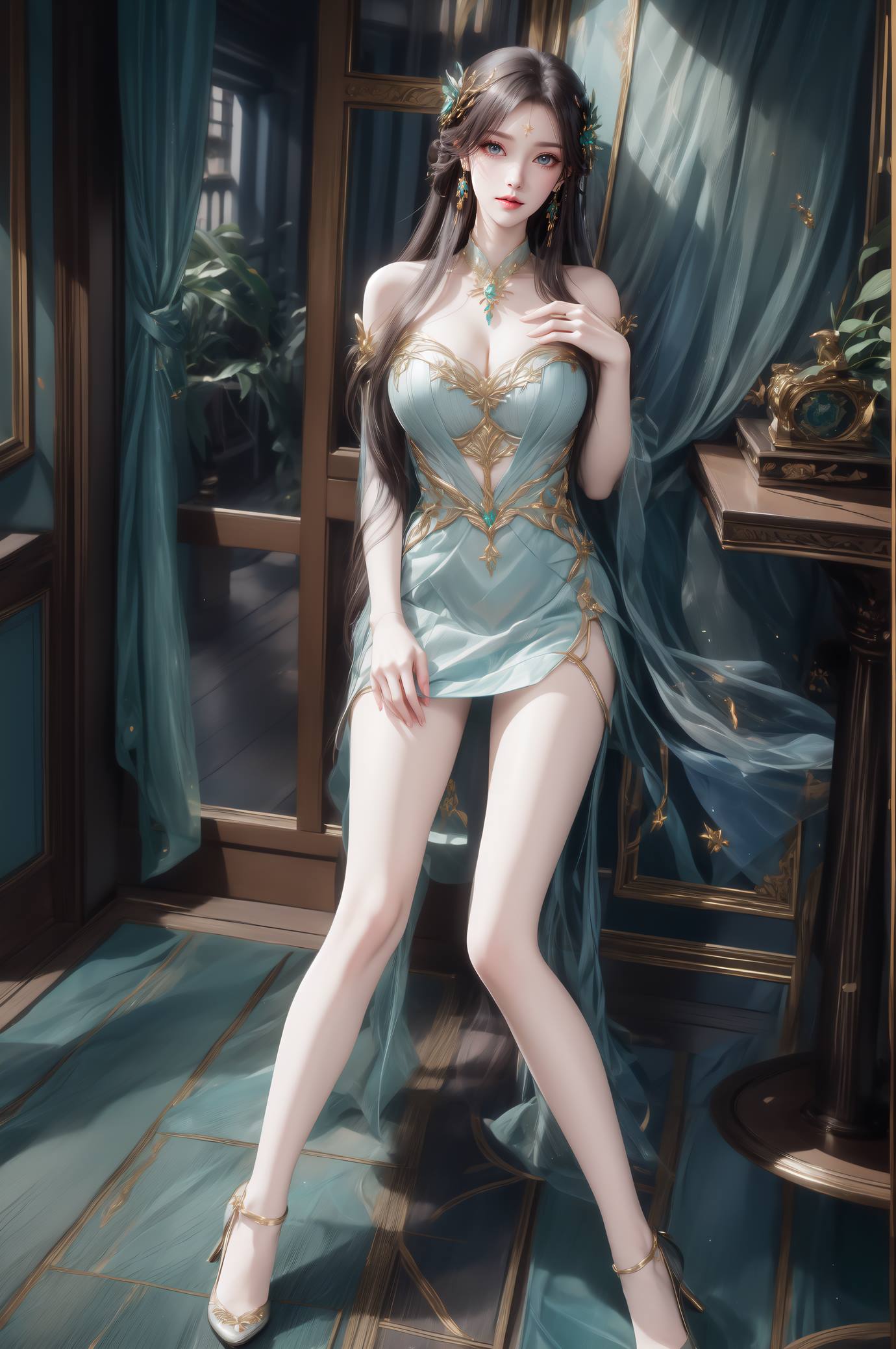 图片[4]-精选AI绘画 550-萧熏儿[60P]-草丛看图