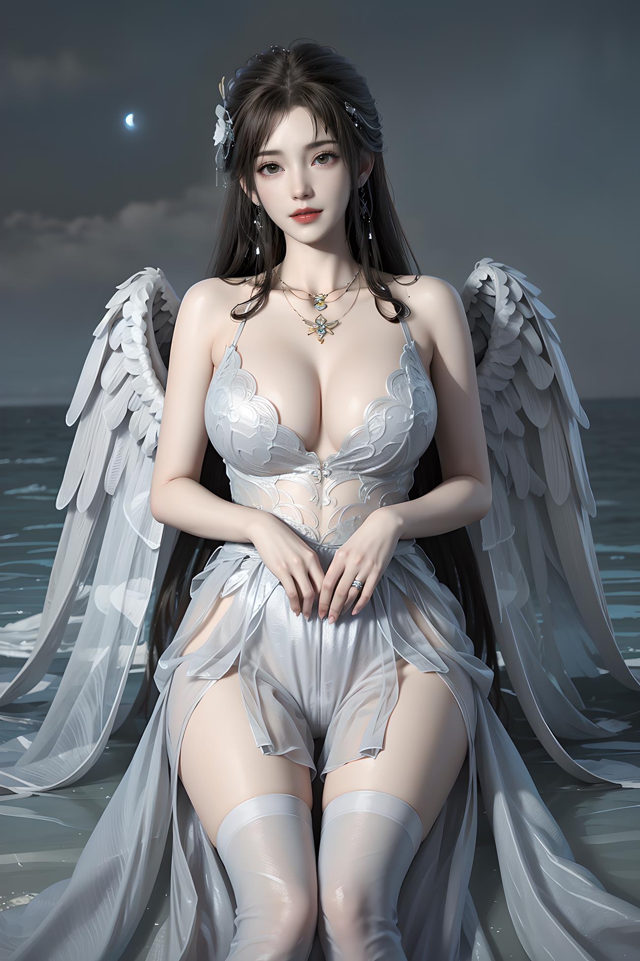 图片[2]-精选AI绘画 413 清漪翅膀灵若[90P]-草丛看图