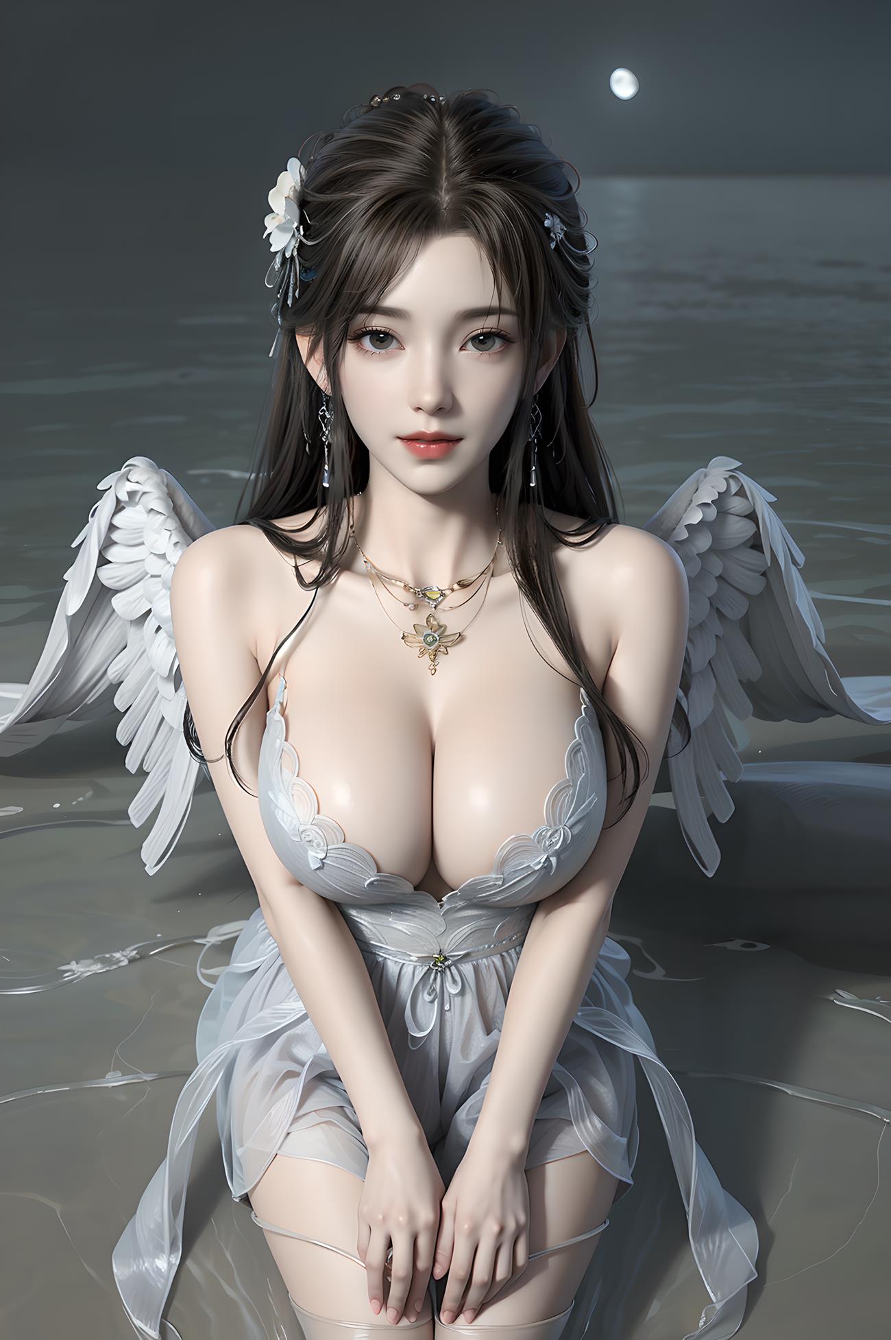 图片[3]-精选AI绘画 413 清漪翅膀灵若[90P]-草丛看图