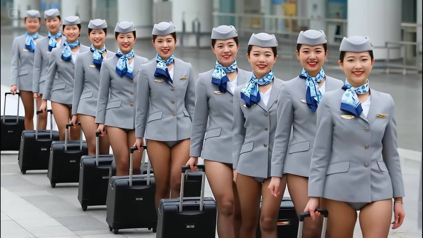 图片[3]-精选AI Video 052 Flight Attendant, Intern, Teacher _ Nurse_ April Photoshoot Collection[20P]-草丛看图