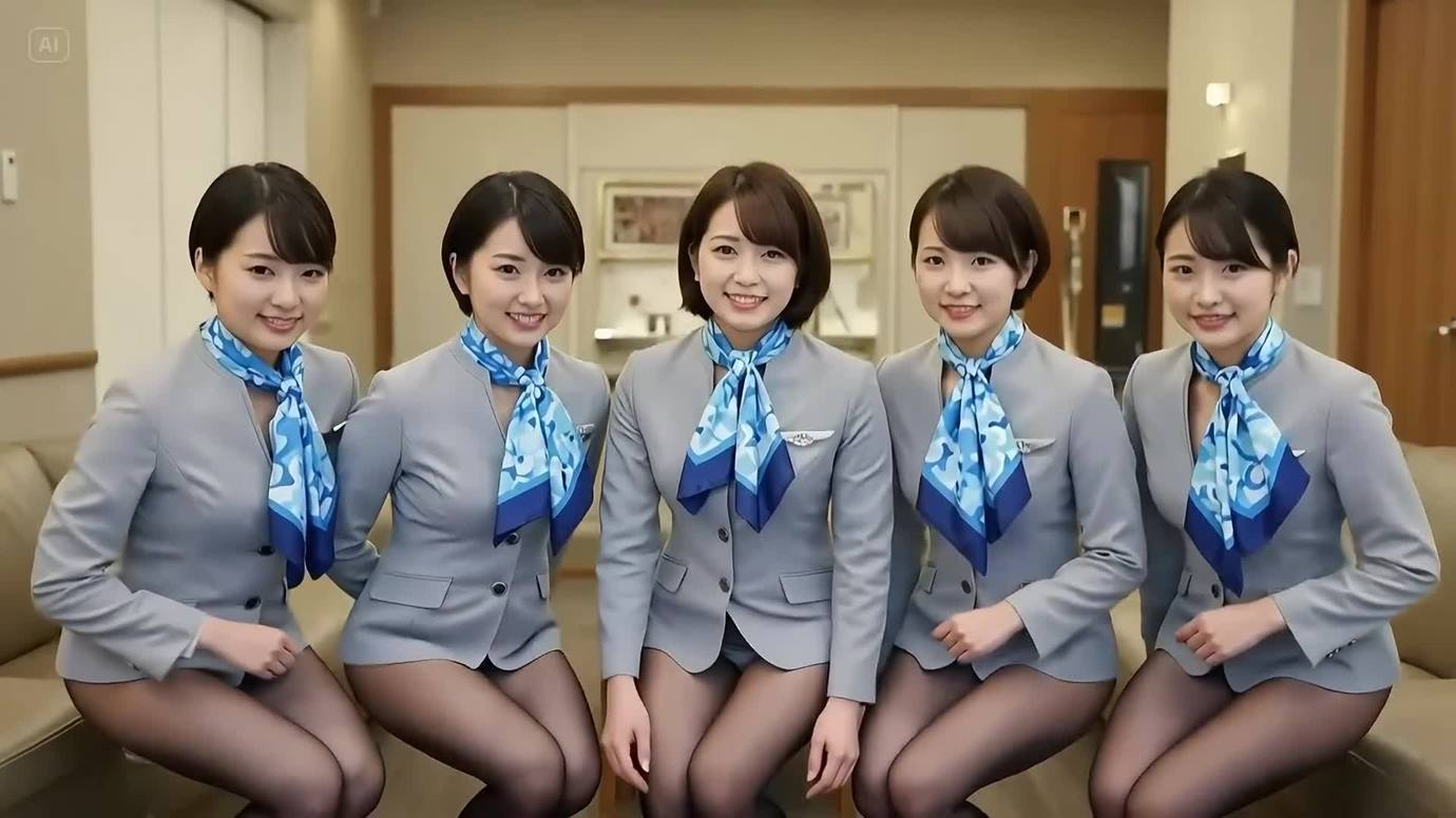 图片[1]-精选AI Video 052 Flight Attendant, Intern, Teacher _ Nurse_ April Photoshoot Collection[20P]-草丛看图
