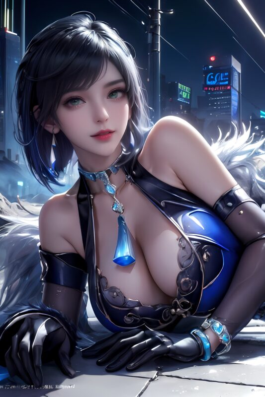 精选AI绘画 203 夜兰[18P]-草丛看图