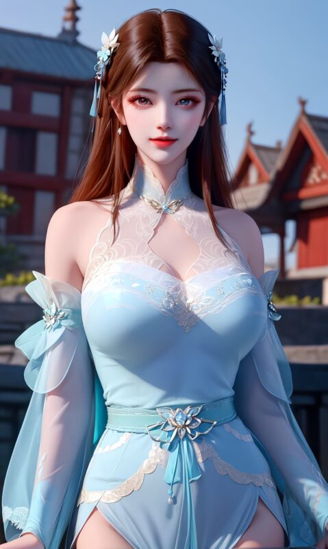 精选AI绘画 204 斗破苍穹-萧薰儿唯美[106P]-草丛看图