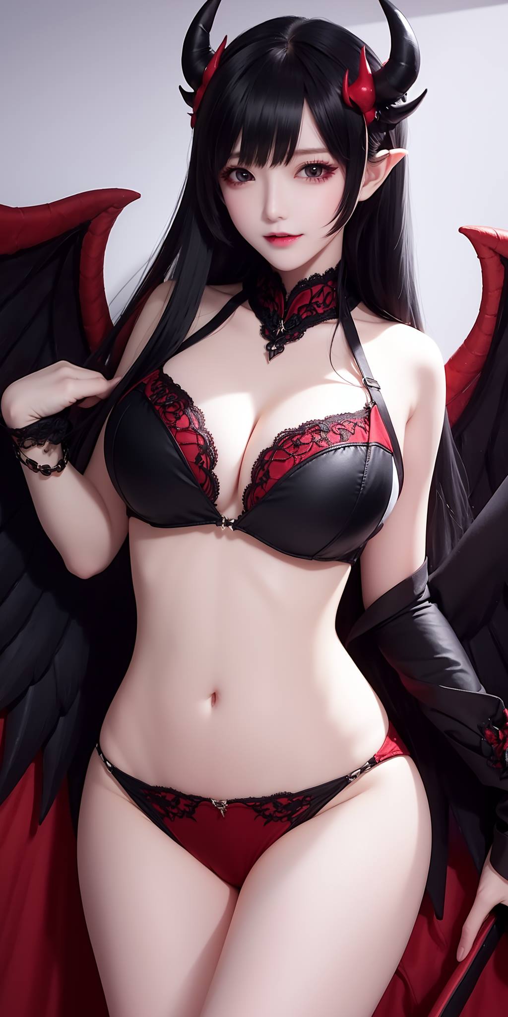 图片[8]-精选AI绘画 088 恶魔少女连体皮衣[80P]-草丛看图