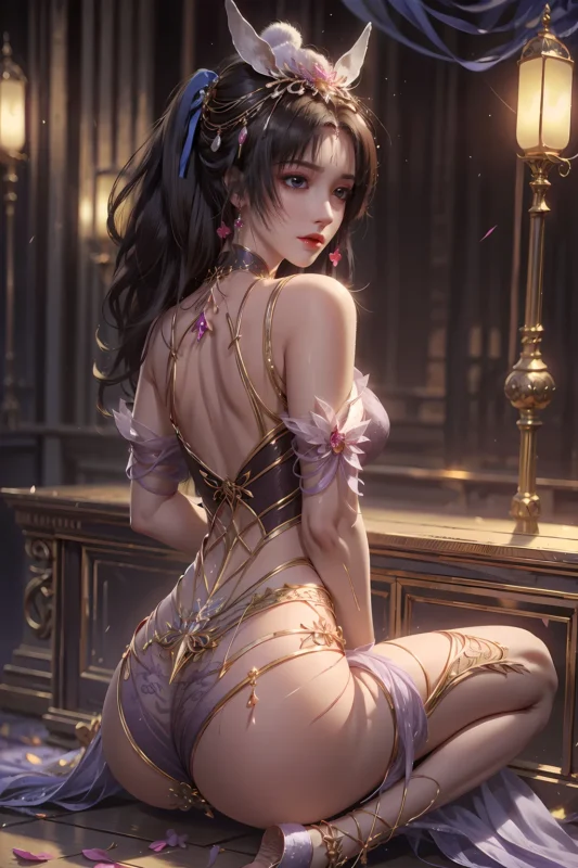 精选AI绘画 853 暗河传-慕雨墨[35P]-草丛看图