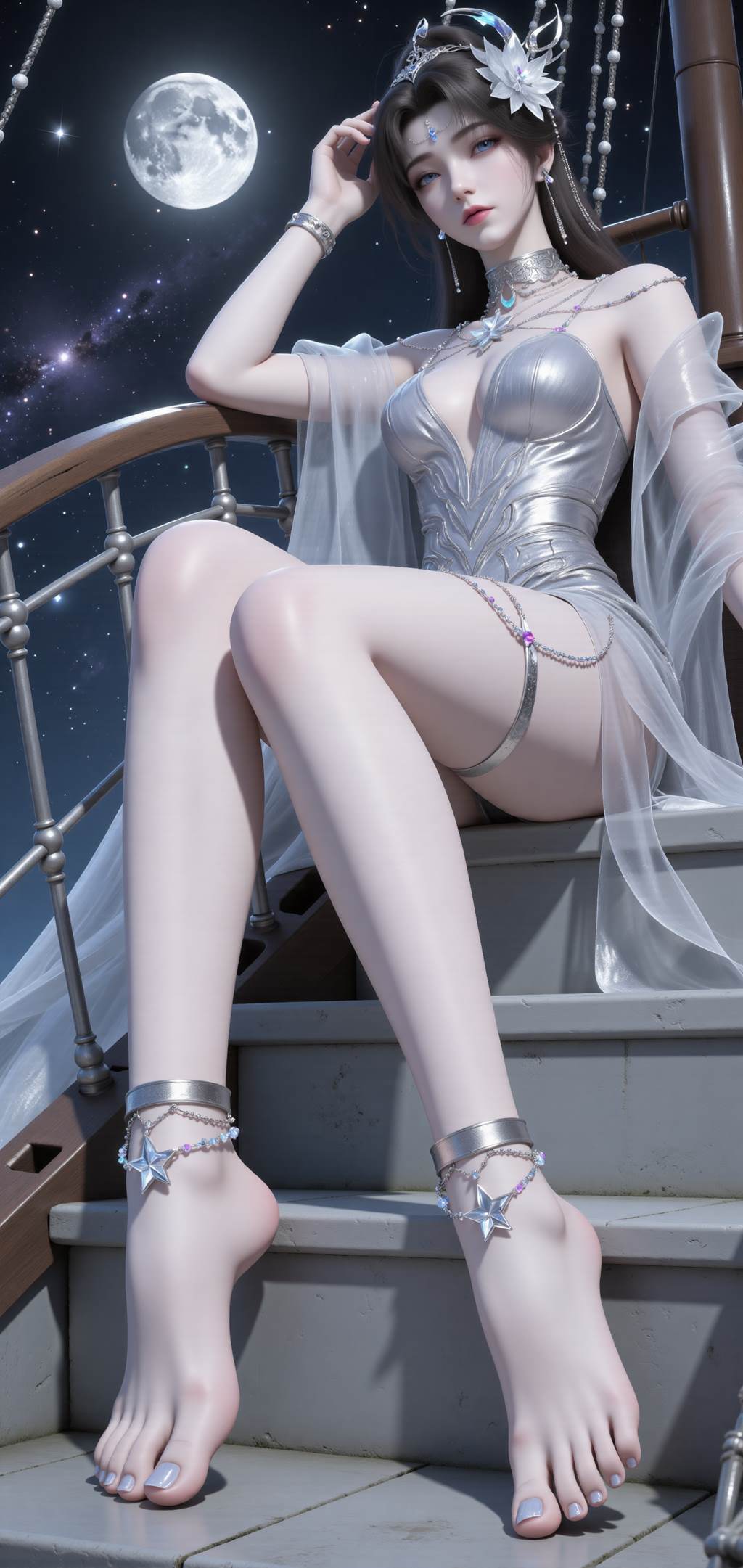 图片[6]-精选AI绘画 814 邀月[32P]-草丛看图