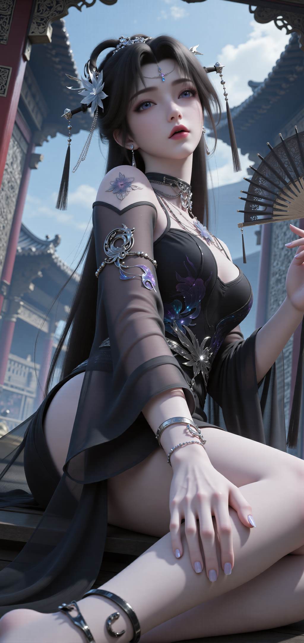 图片[7]-精选AI绘画 814 邀月[32P]-草丛看图