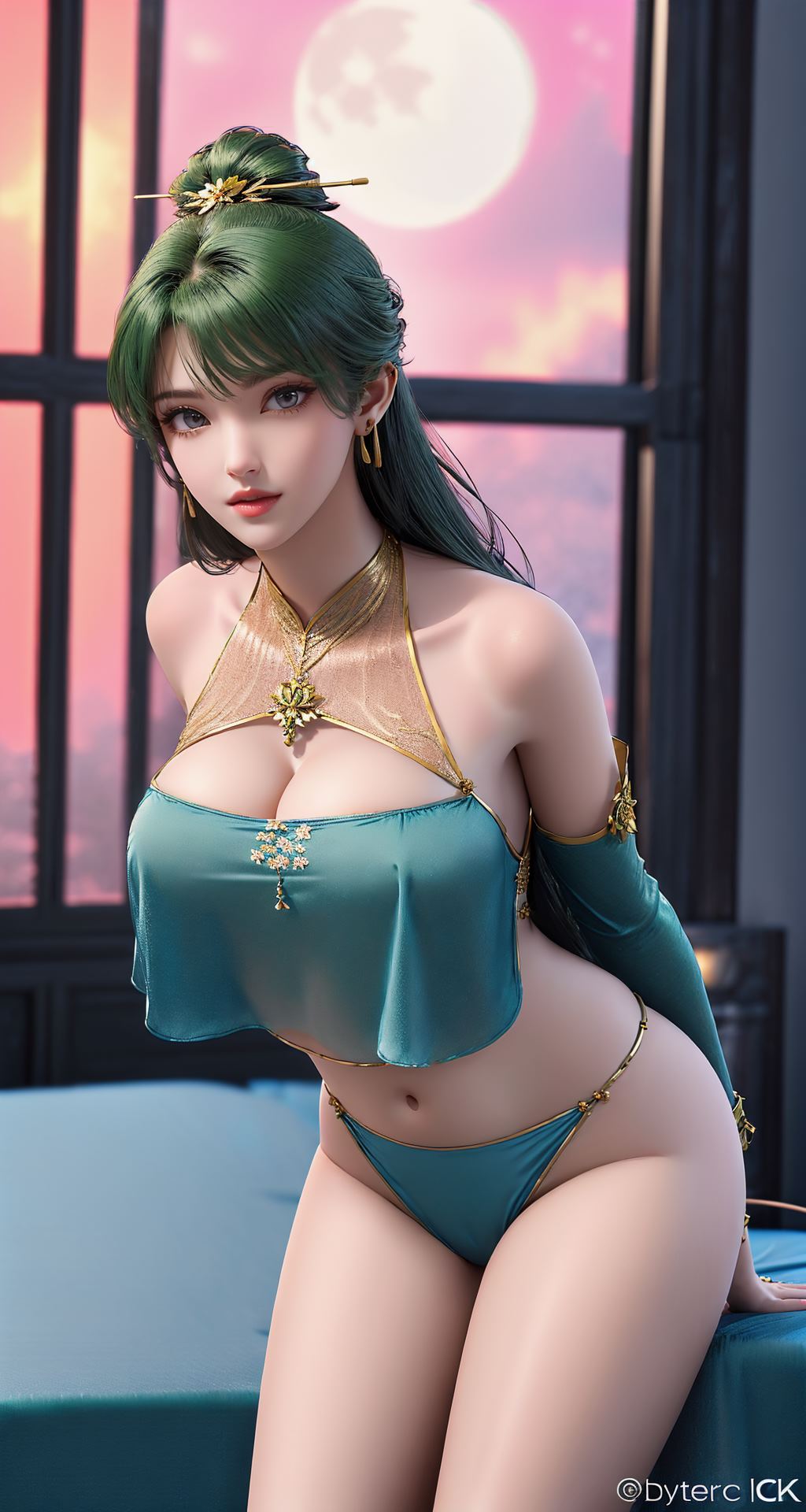 图片[4]-精选[AI绘画]完美世界-芙蕖肚兜[20P]-草丛看图