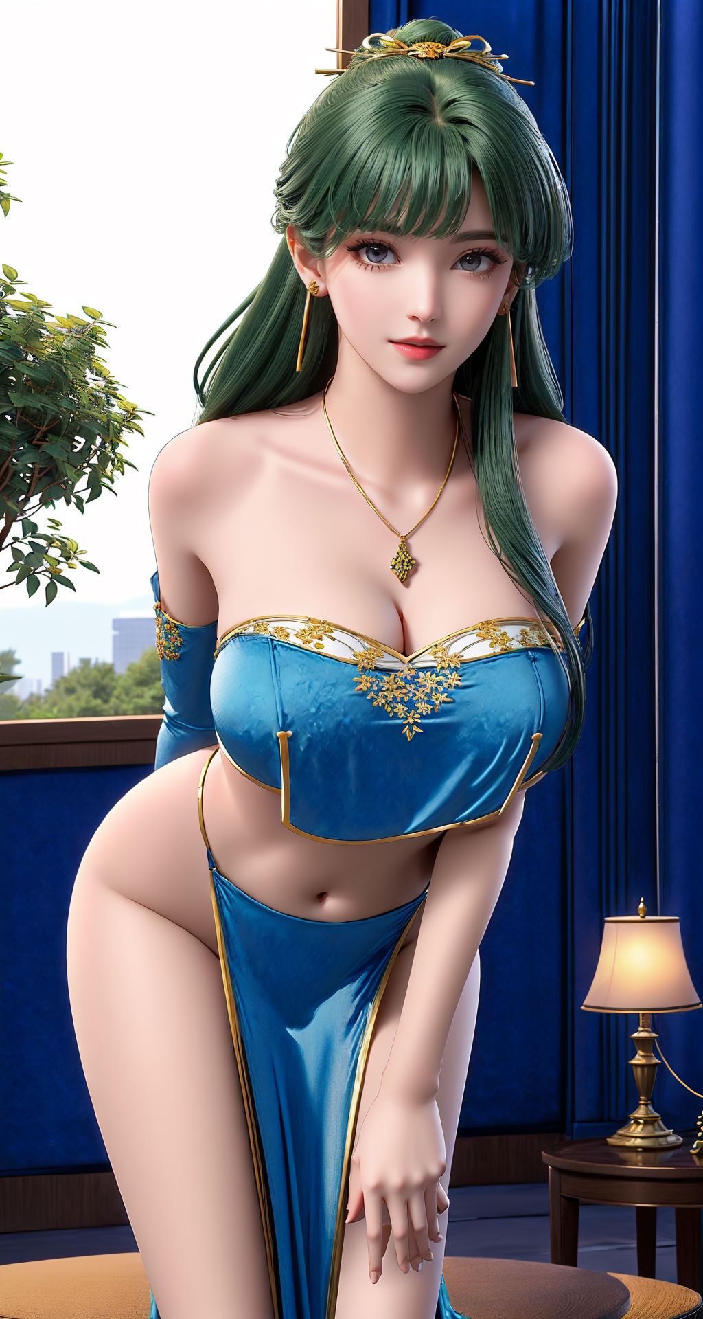 图片[5]-精选[AI绘画]完美世界-芙蕖肚兜[20P]-草丛看图