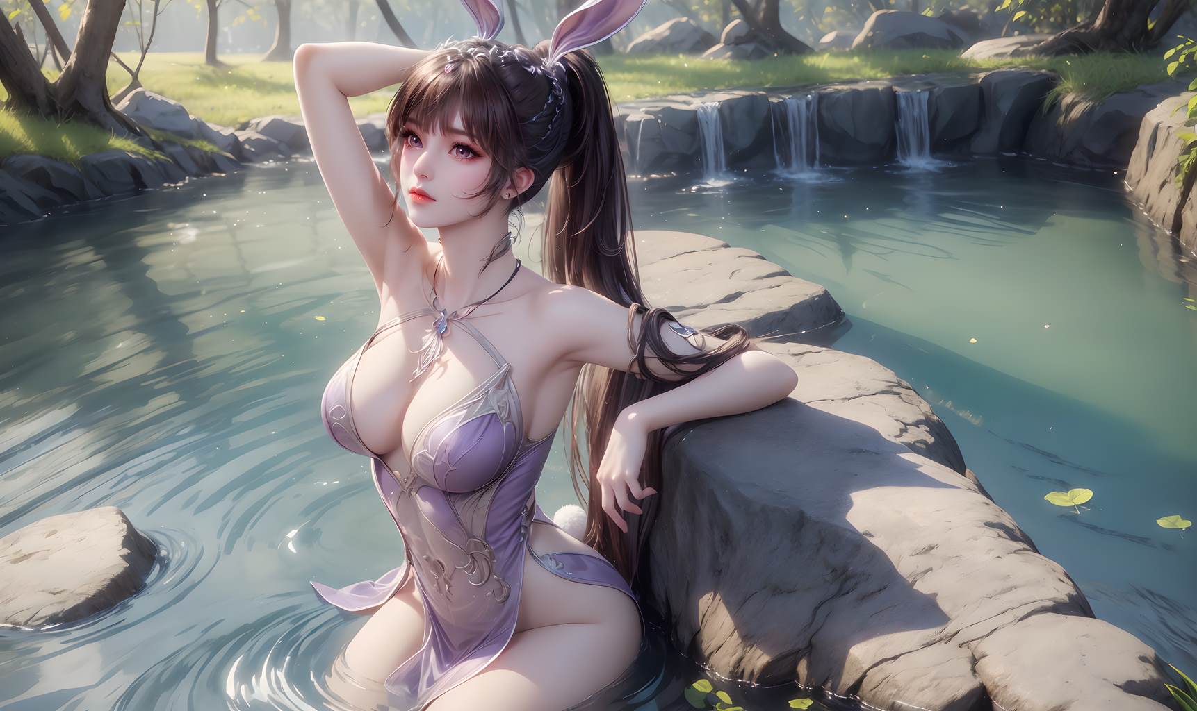 图片[2]-精选AI绘画 824 斗罗-小舞[22P]-草丛看图