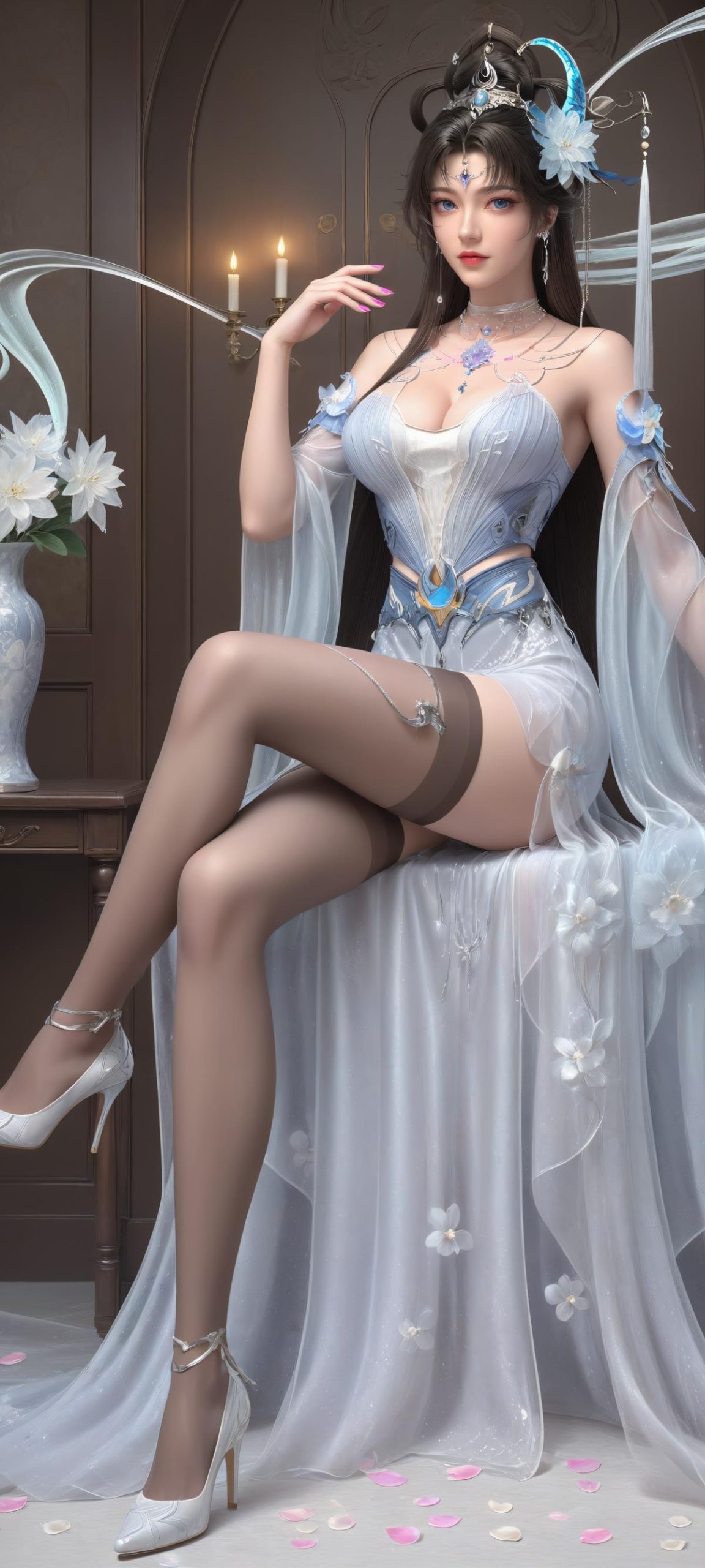 图片[2]-精选AI绘画 702 邀月 [136P]-草丛看图