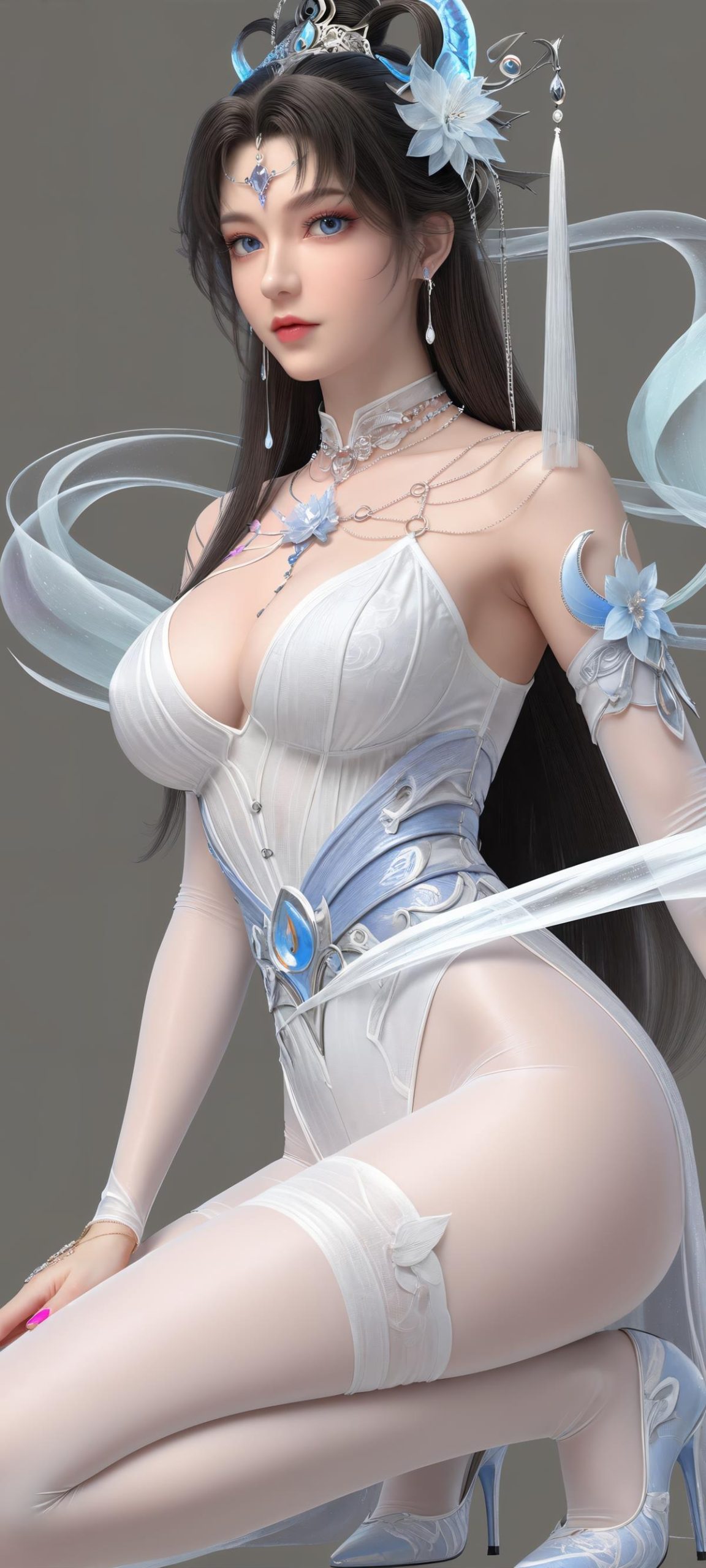 图片[6]-精选AI绘画 702 邀月 [136P]-草丛看图