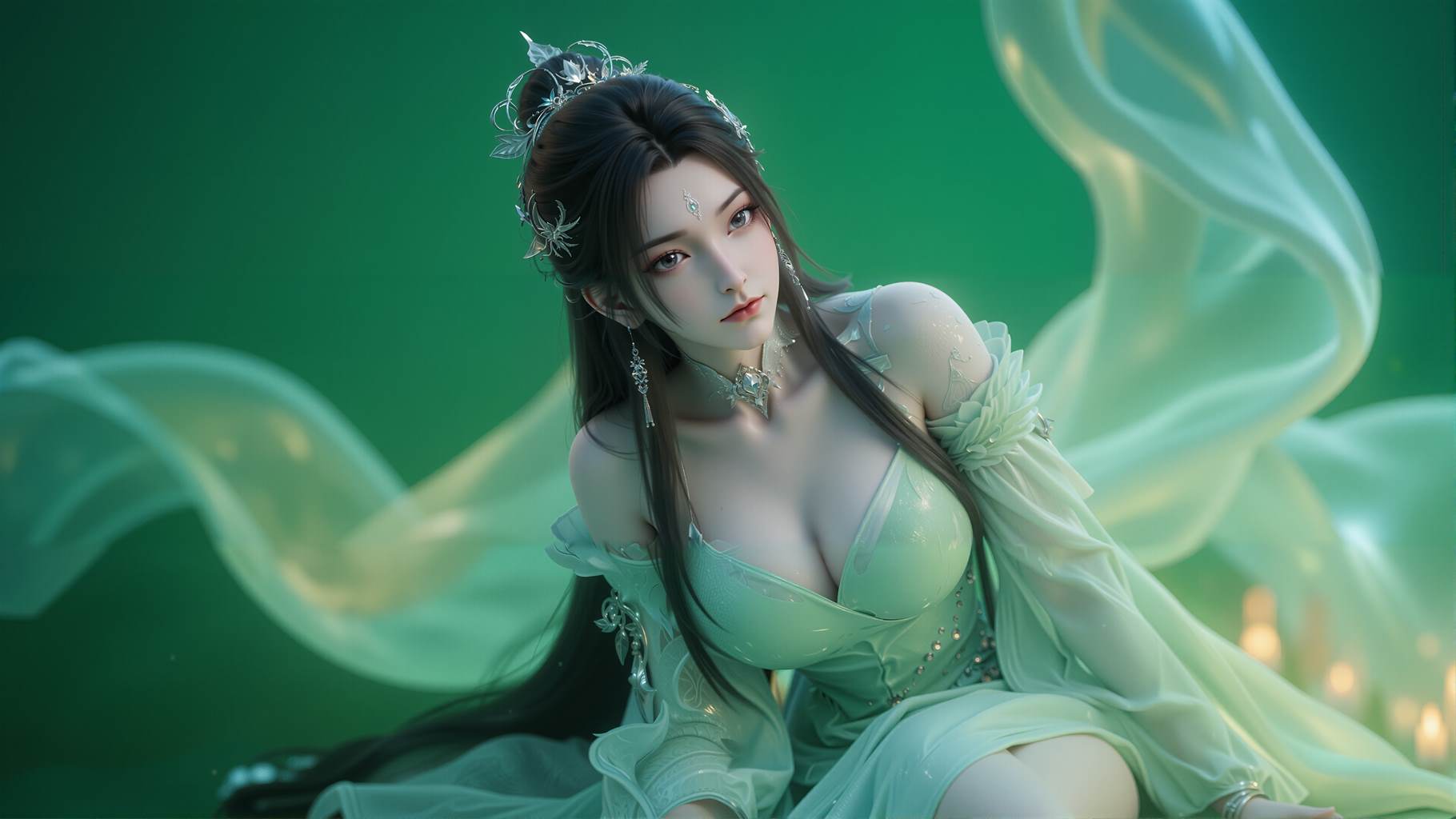 图片[6]-精选AI绘画 819 诛仙-陆雪琪[17P]-草丛看图