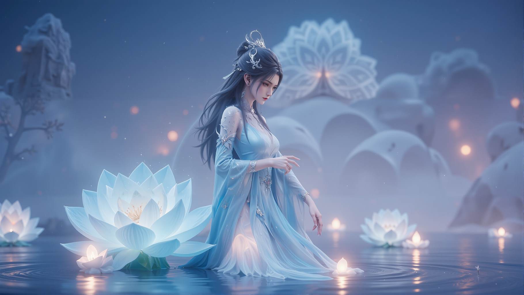 图片[7]-精选AI绘画 819 诛仙-陆雪琪[17P]-草丛看图