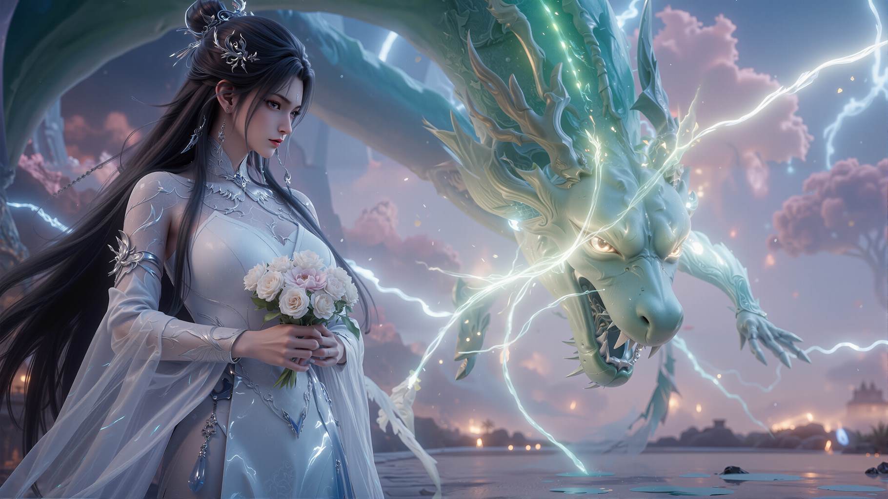 图片[3]-精选AI绘画 819 诛仙-陆雪琪[17P]-草丛看图