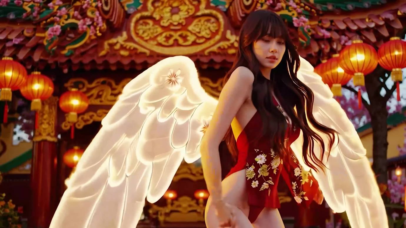 图片[2]-精选[AI Video]Xuân Về Trong Nắng Sớm (POP EDM DANCE when Tet Tradition Ao Dai Meet Bikini Supermodel dance)[20P]-草丛看图