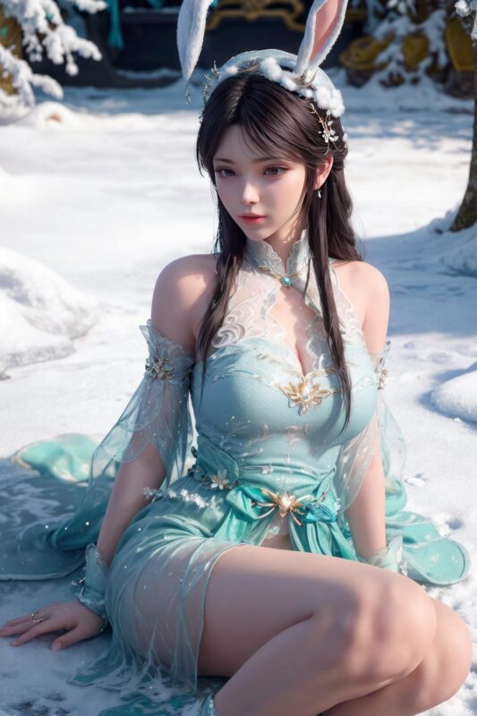 精选AI绘画 706 斗破苍穹-萧薰儿[56P]-草丛看图