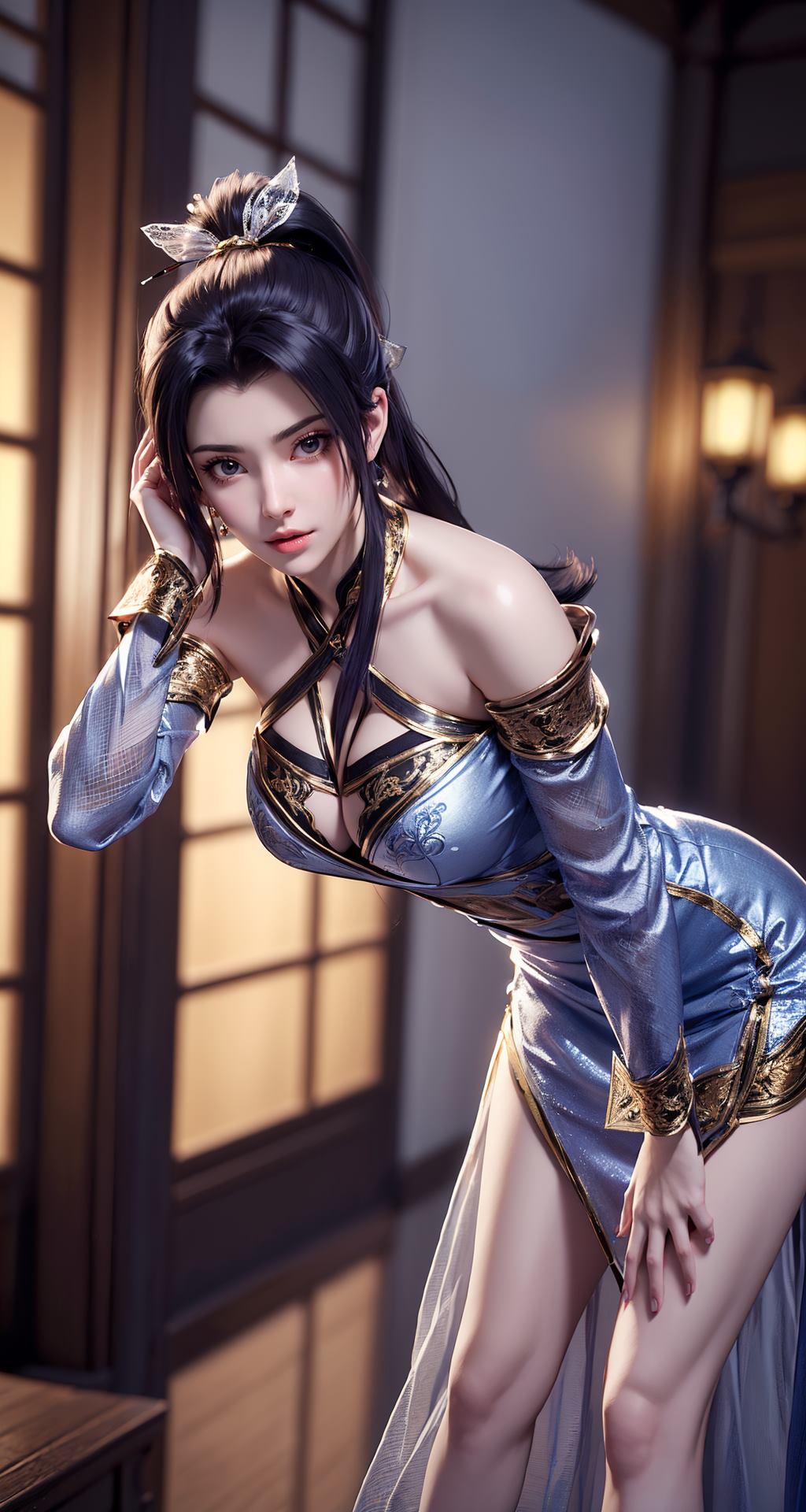 图片[8]-精选AI绘画 210 斗破苍穹-夭夜蓝色连衣裙[40P]-草丛看图