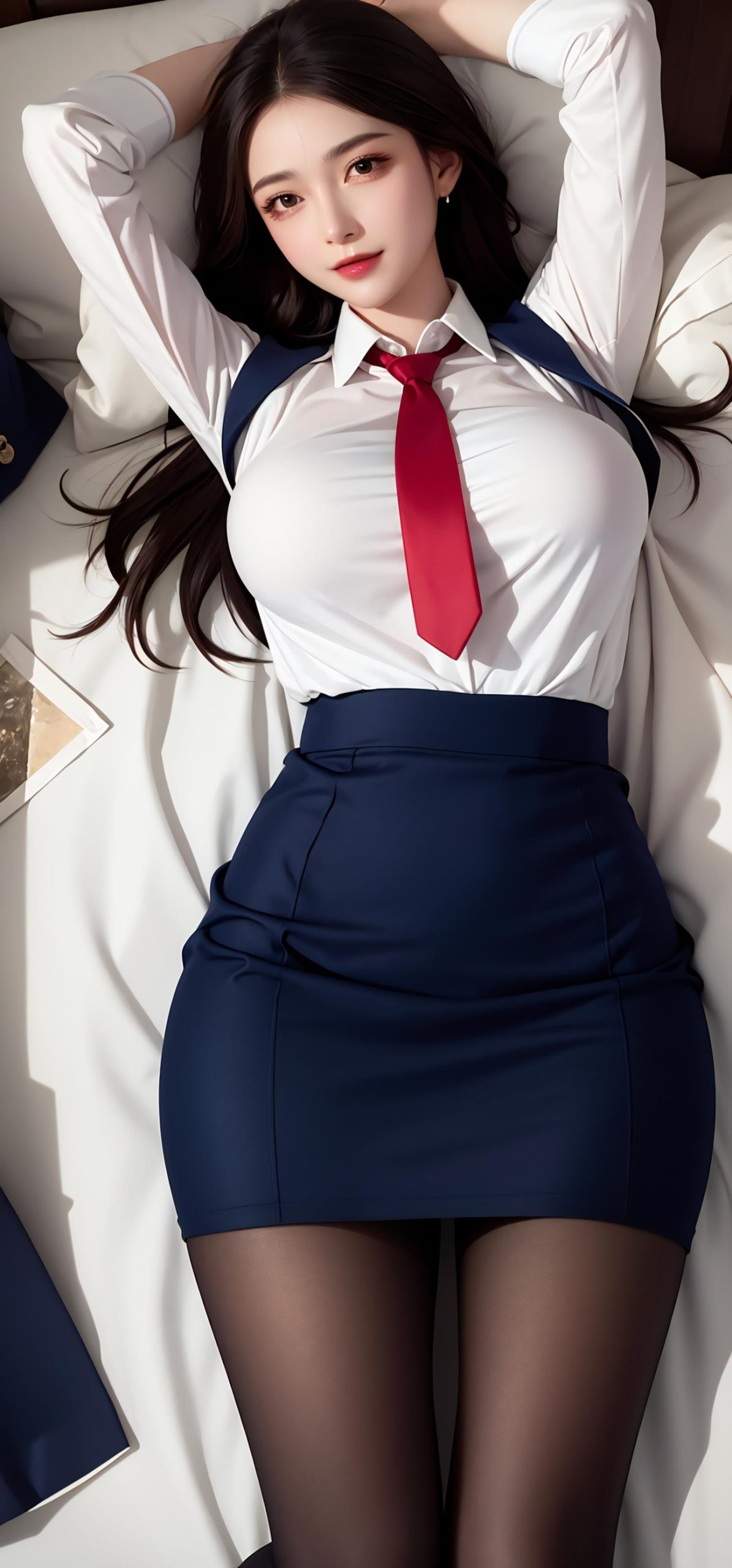 图片[3]-精选AI绘画 396 ol黑丝少女[49P]-草丛看图