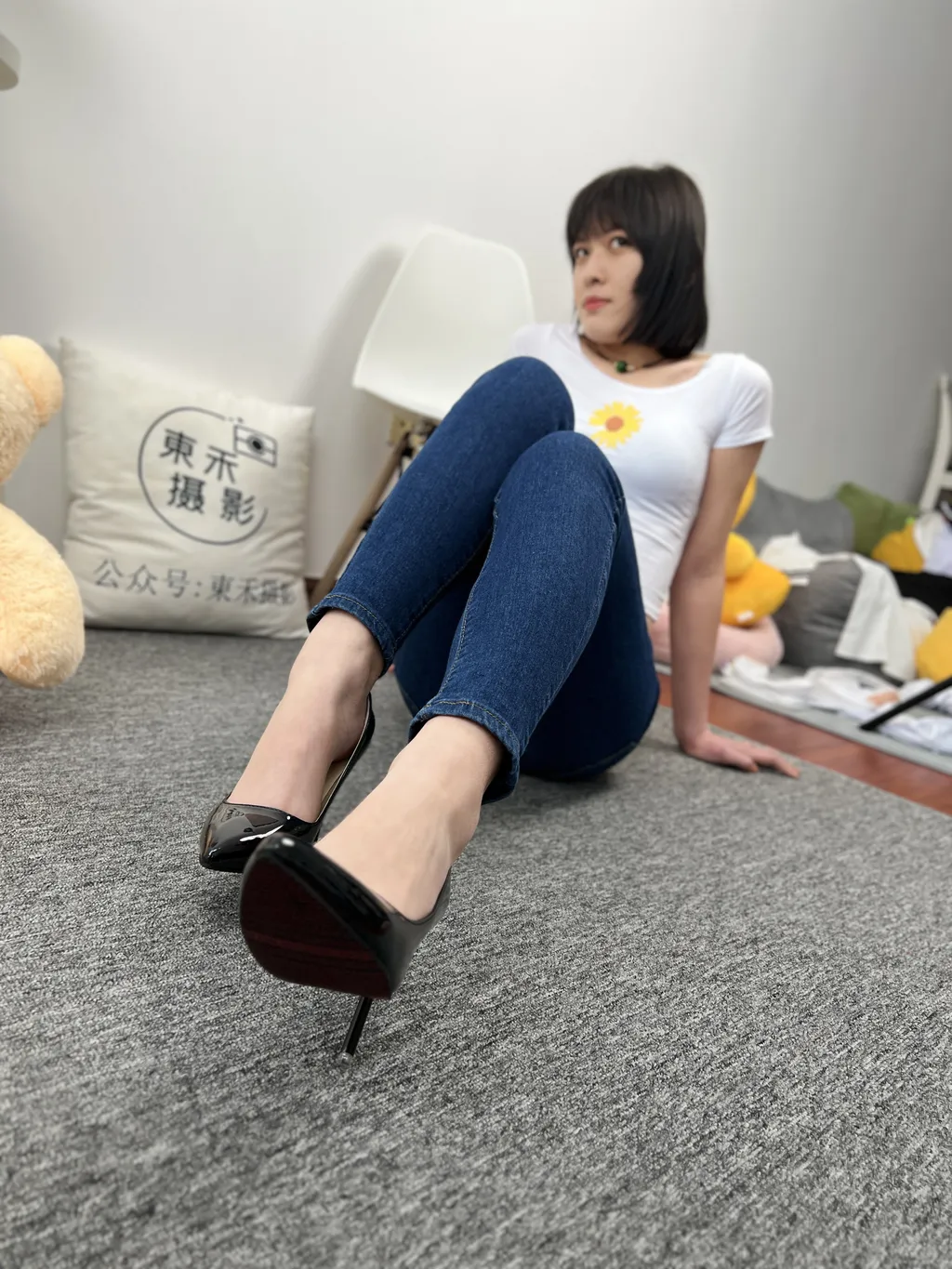 图片[5]-精选三禾摄影 NO.030 牛仔裤 棉袜 帆布鞋 高跟[159P]-草丛看图